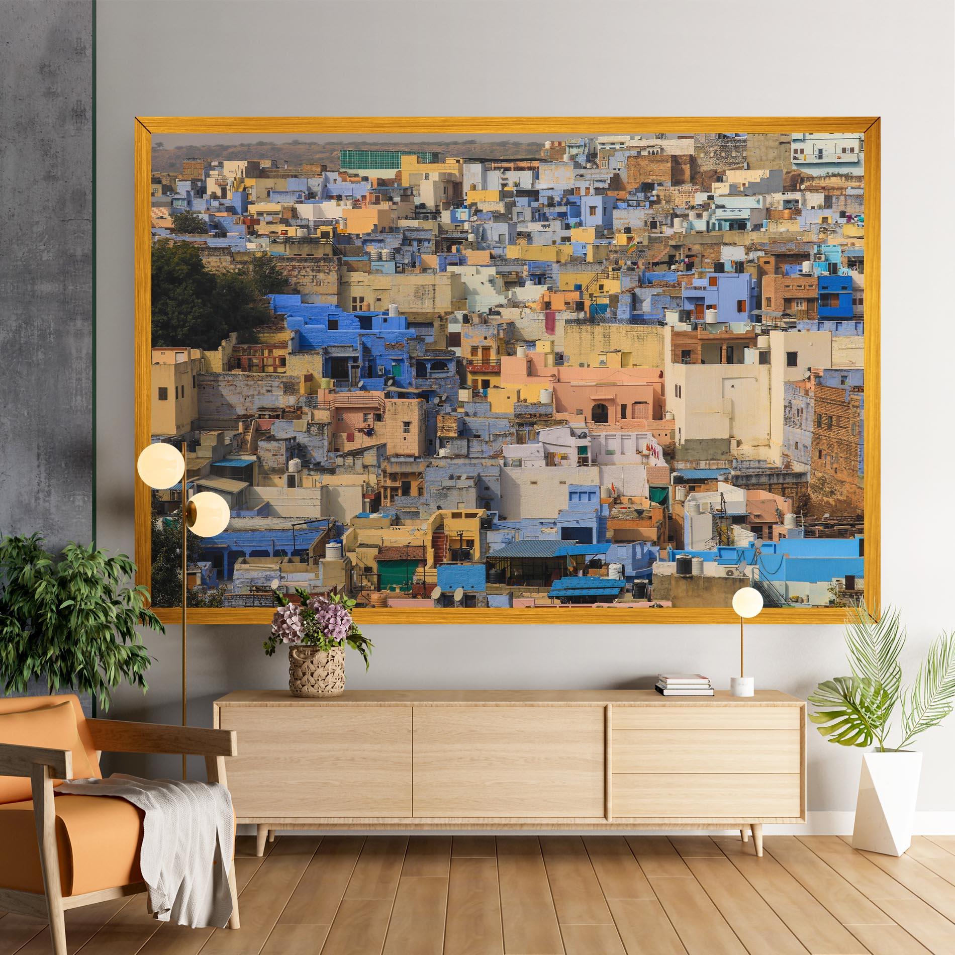 Vászonkép Rajasthan View India mockup 9