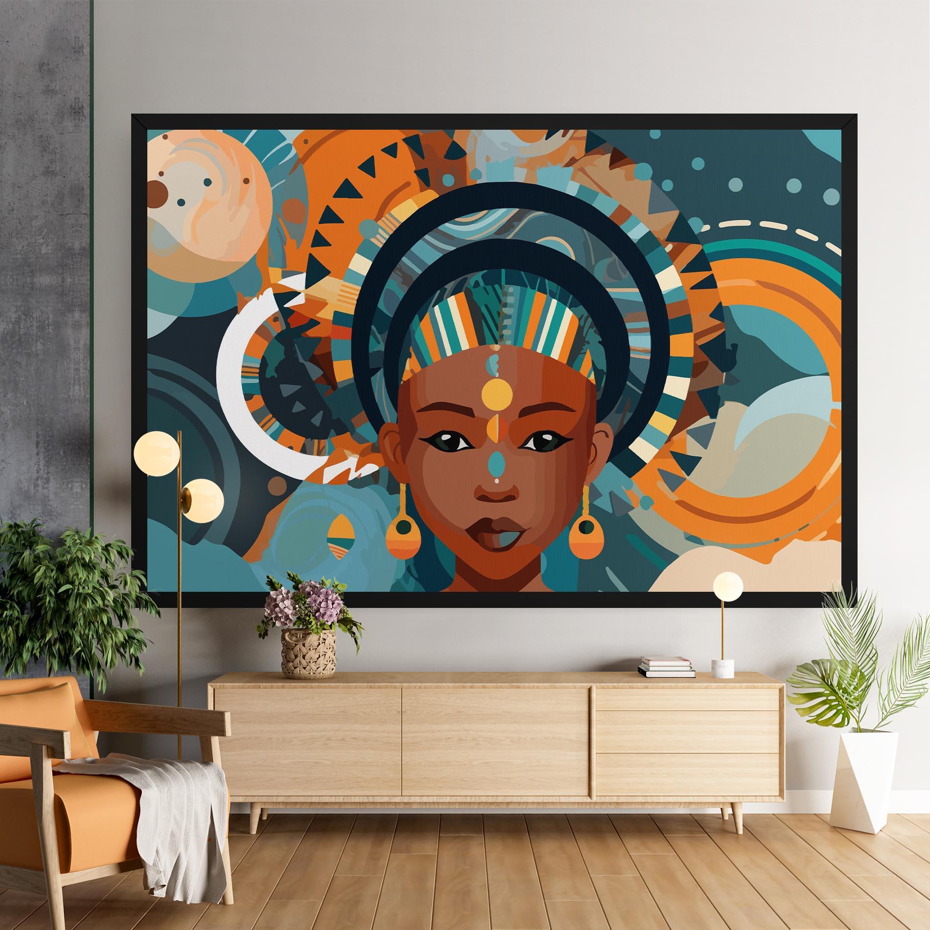 Vászonkép African Colorful Child mockup 9