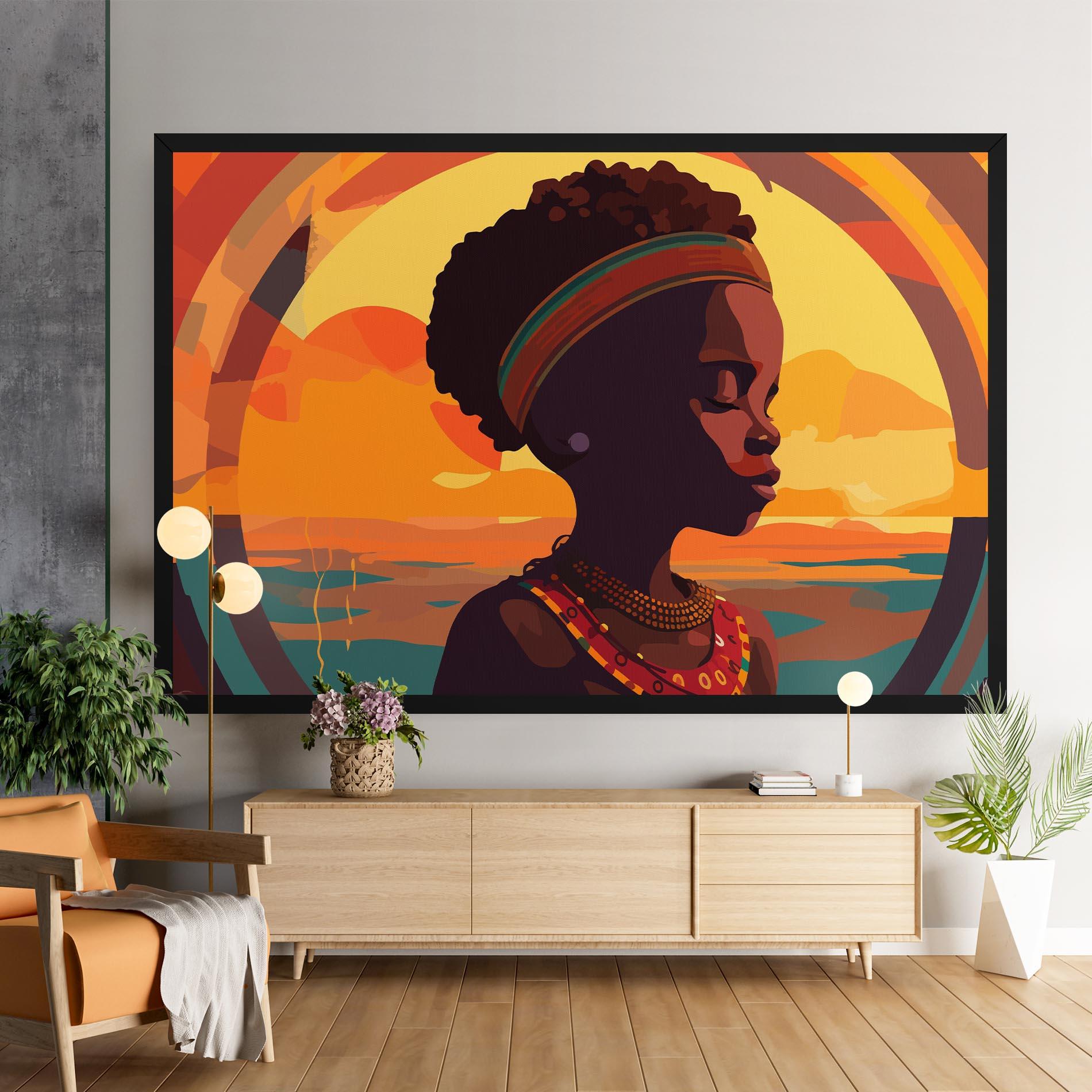 Vászonkép African Pretty Child mockup 9