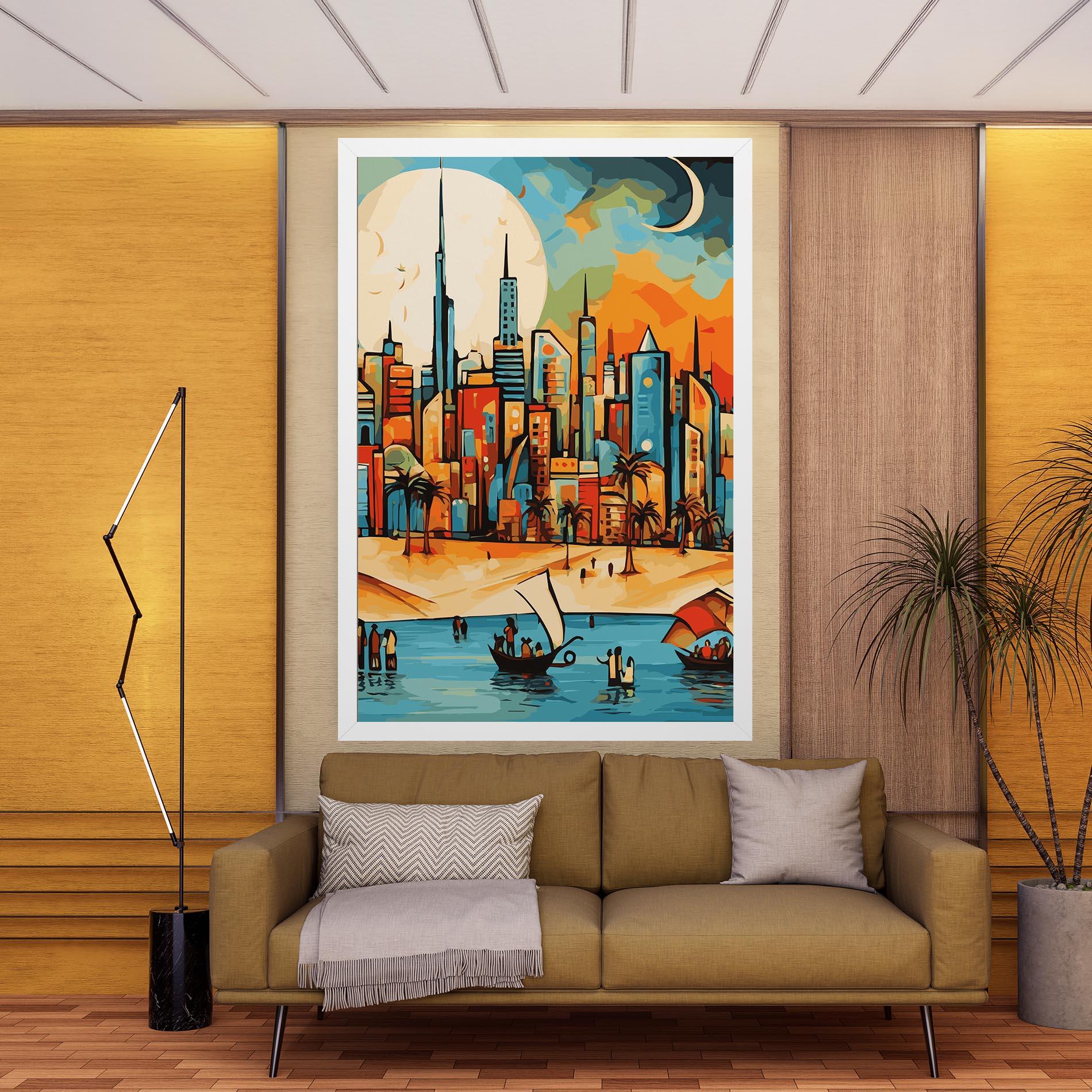 Vászonkép African Moon mockup 9