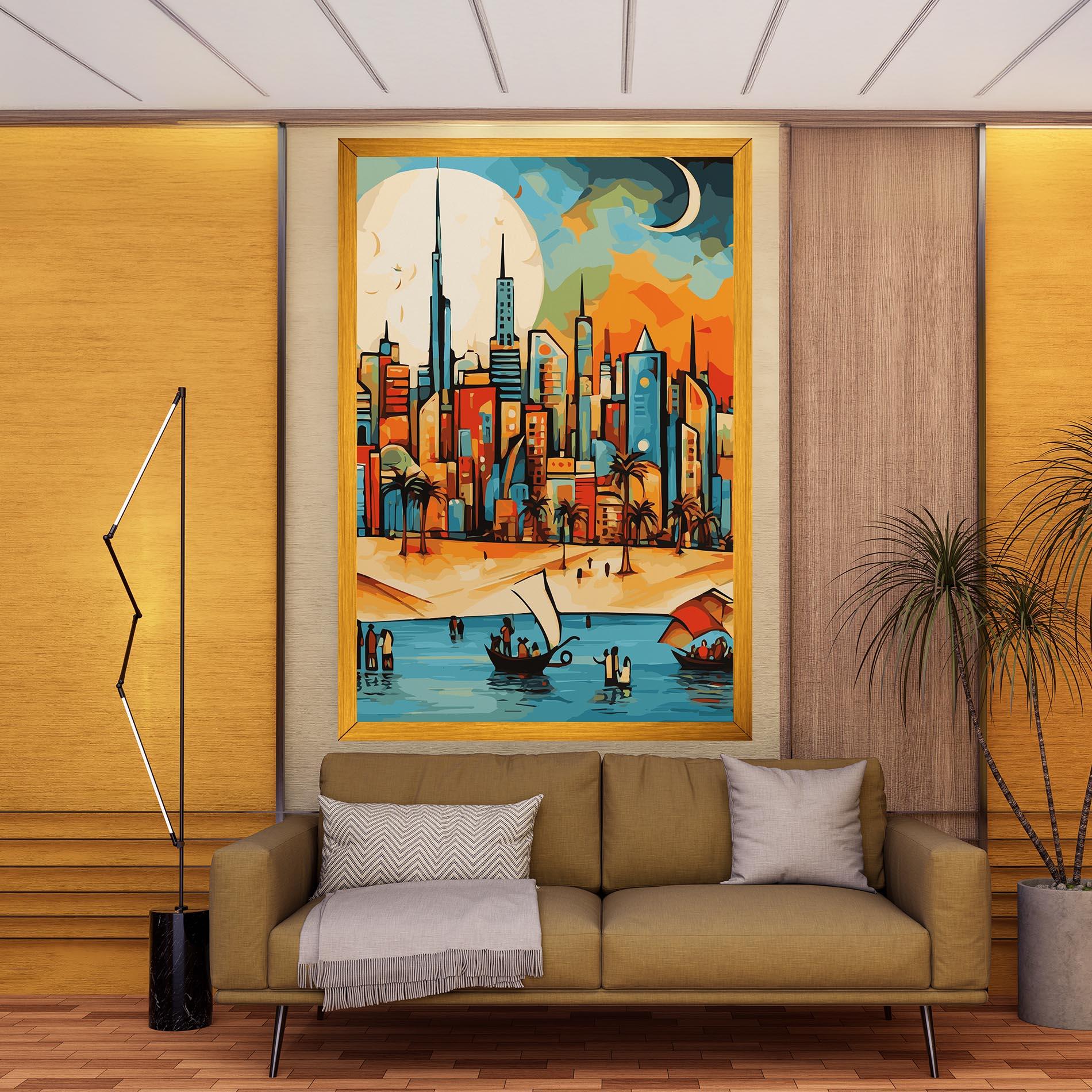 Vászonkép African Moon mockup 9