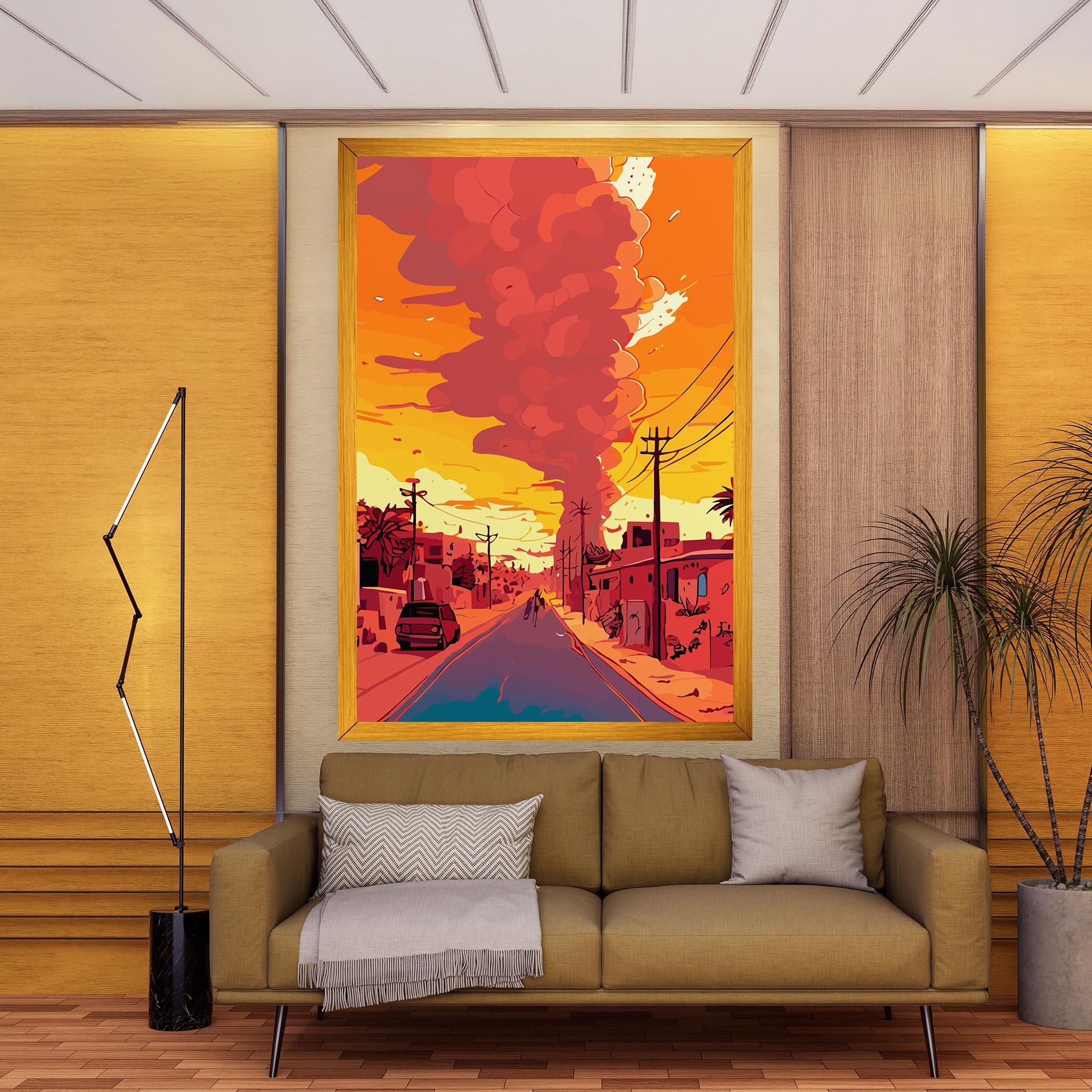 Vászonkép African Smoke mockup 9