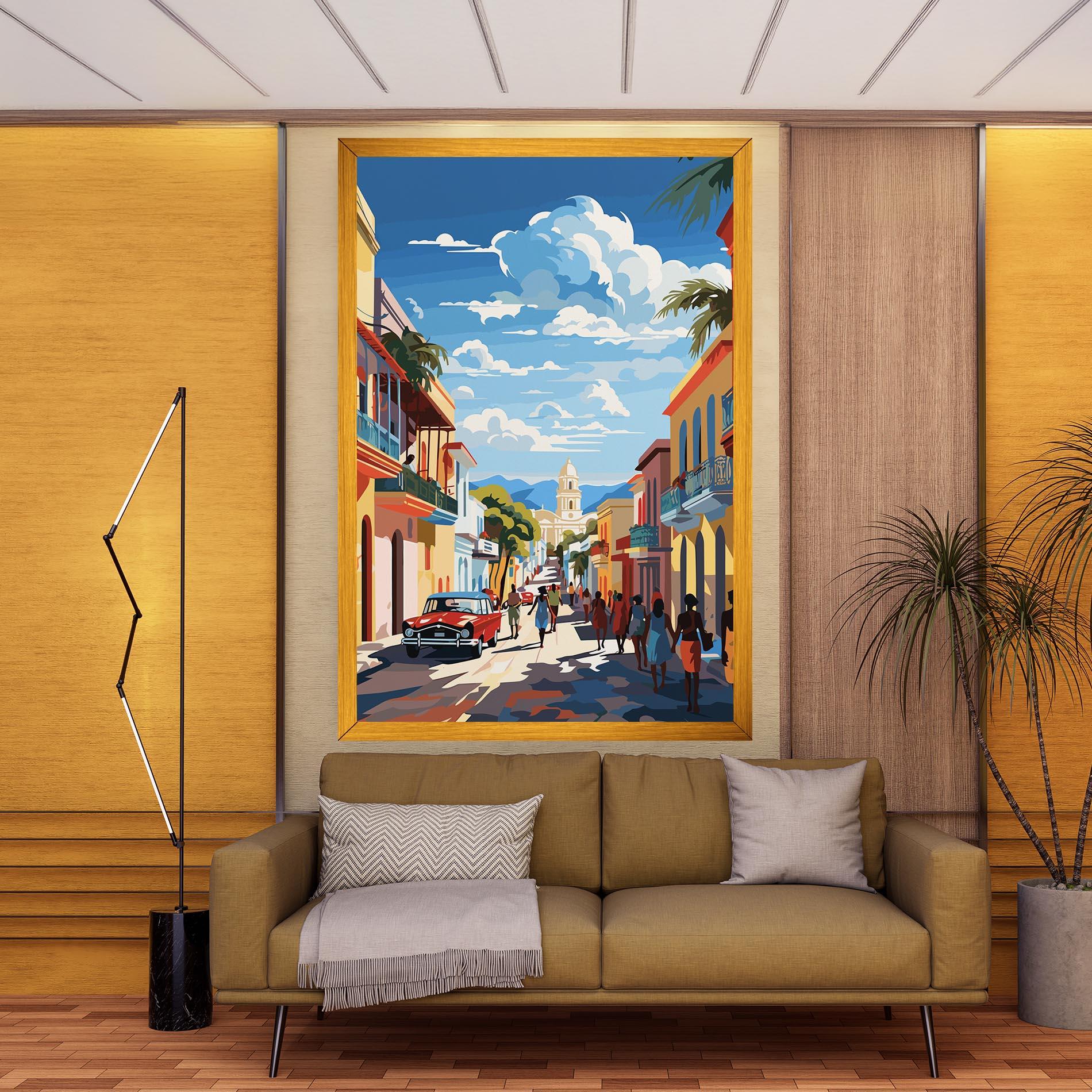 Vászonkép African Street mockup 9