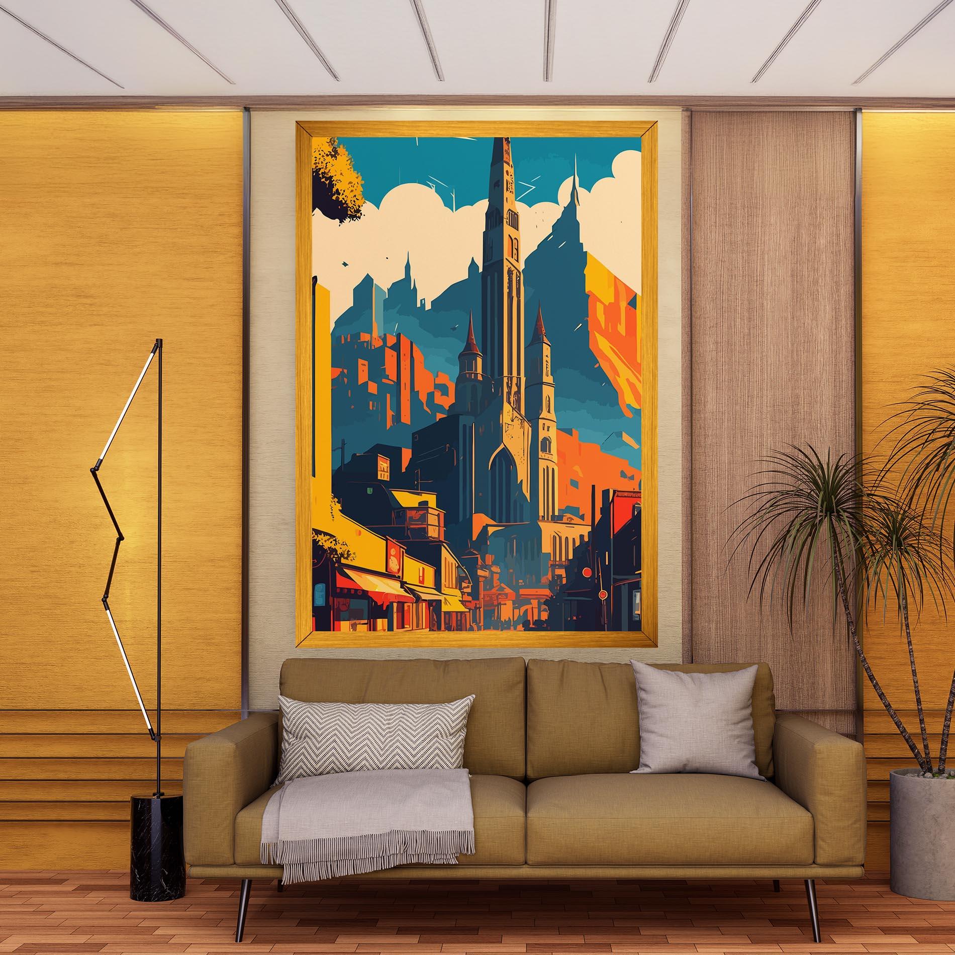 Vászonkép African Tower mockup 9