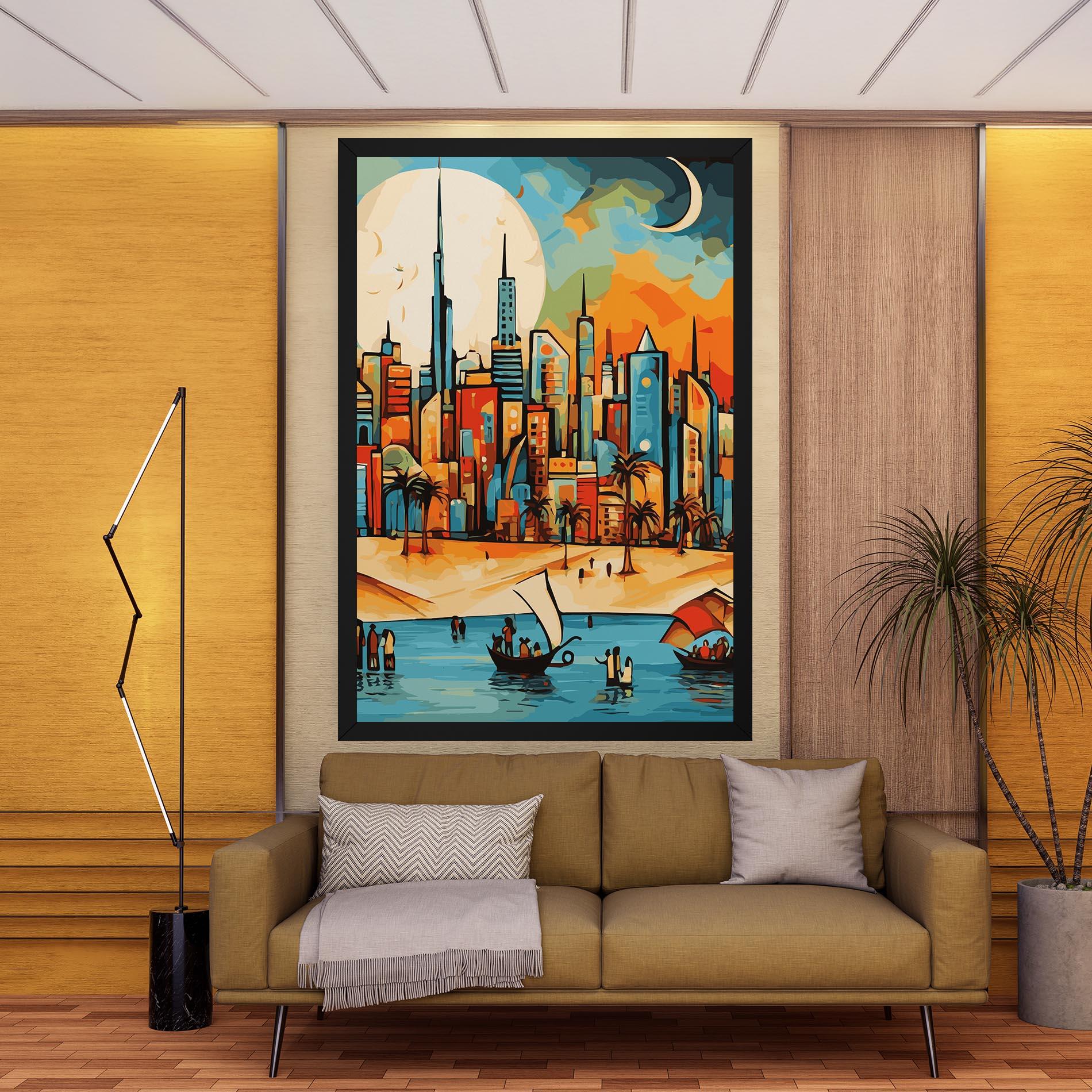 Vászonkép African Moon mockup 9