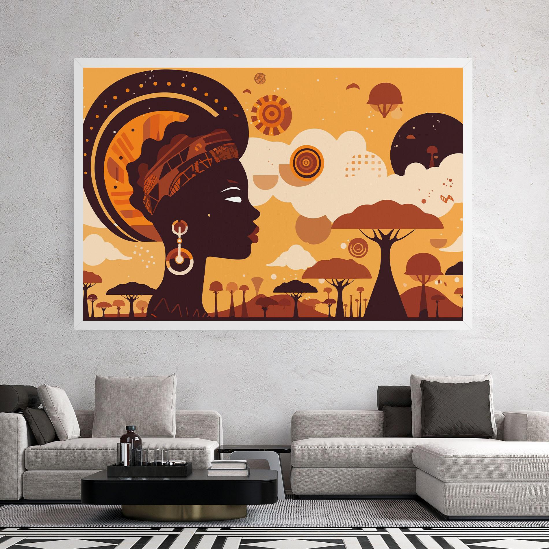 Vászonkép African Art mockup 2
