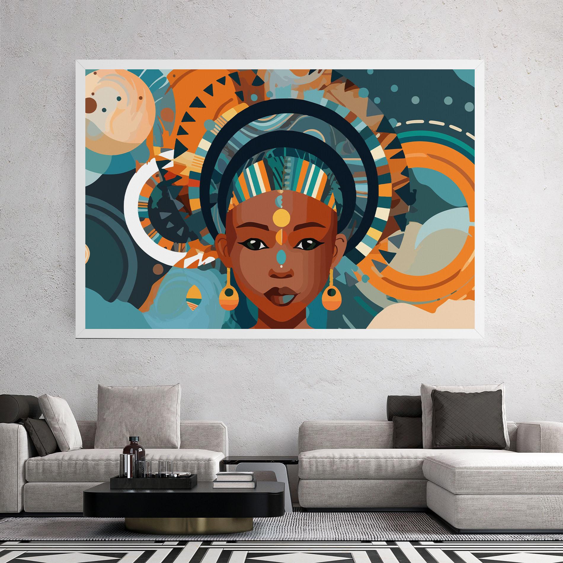 Vászonkép African Colorful Child mockup 2