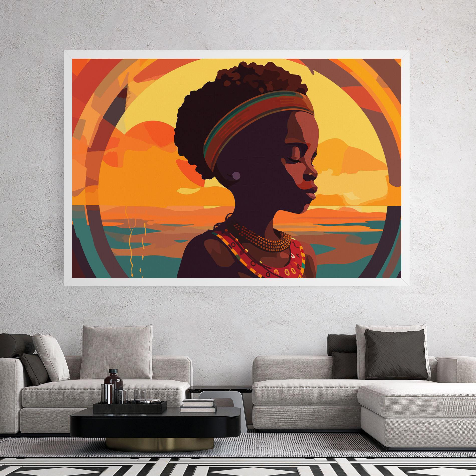 Vászonkép African Pretty Child mockup 2