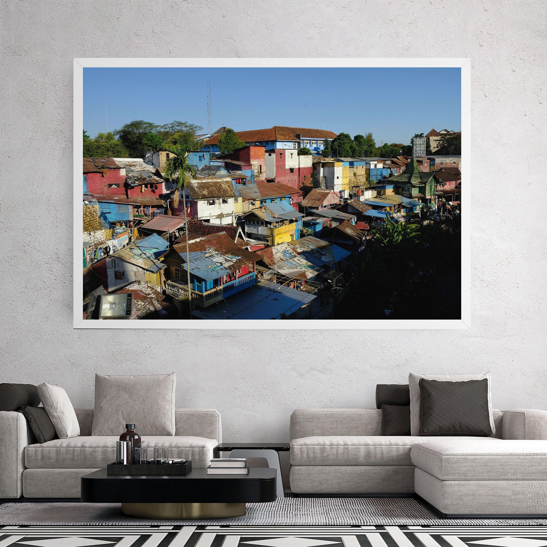 Vászonkép Slum Building mockup 2