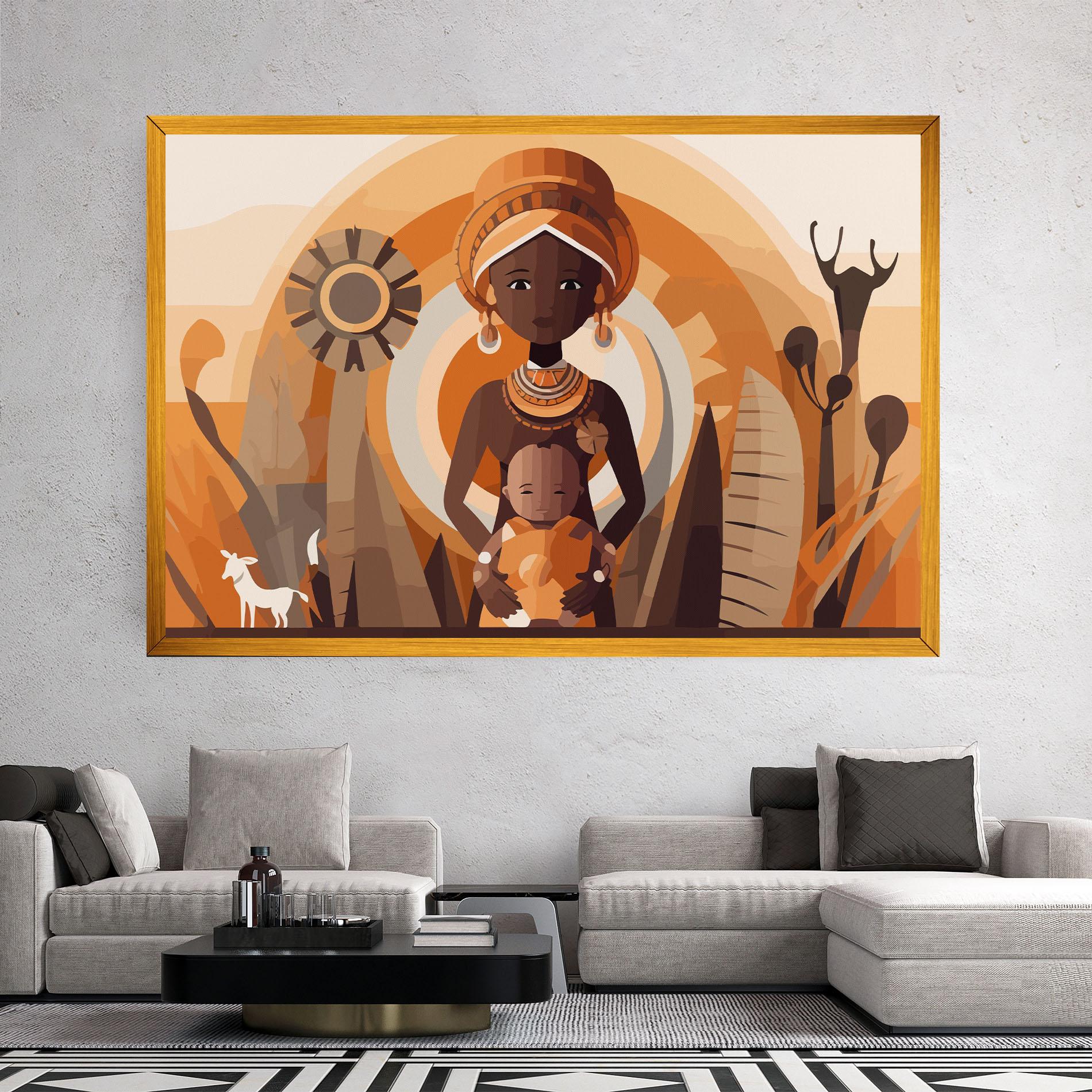Vászonkép African Baby mockup 2