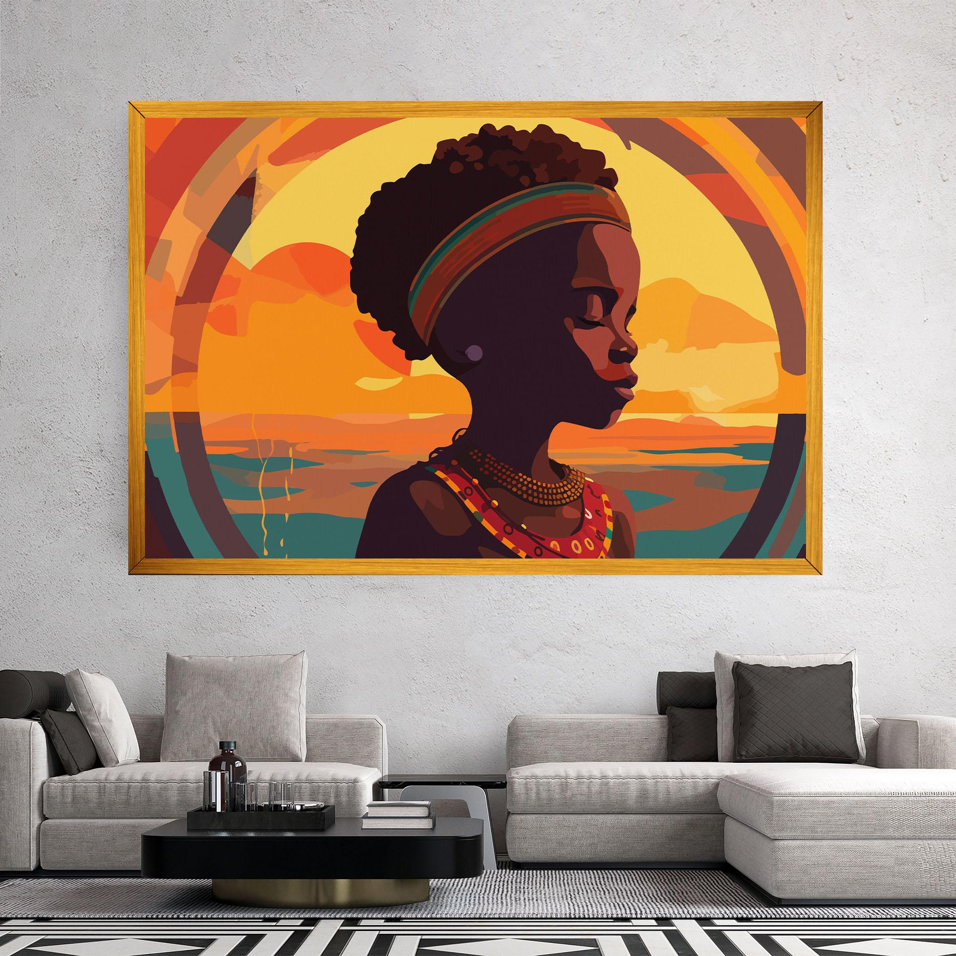 Vászonkép African Pretty Child mockup 2