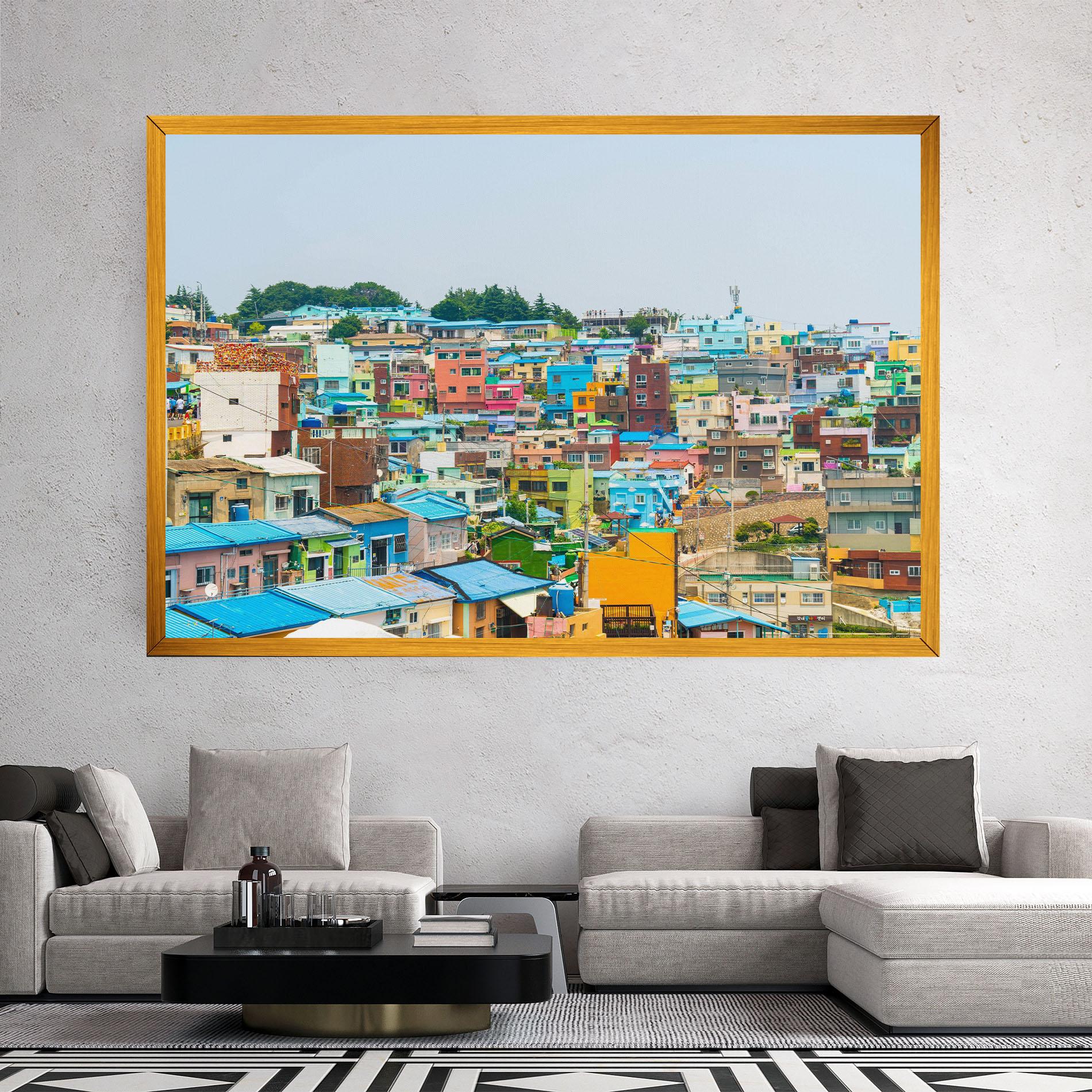Vászonkép Gamcheon Culture mockup 2