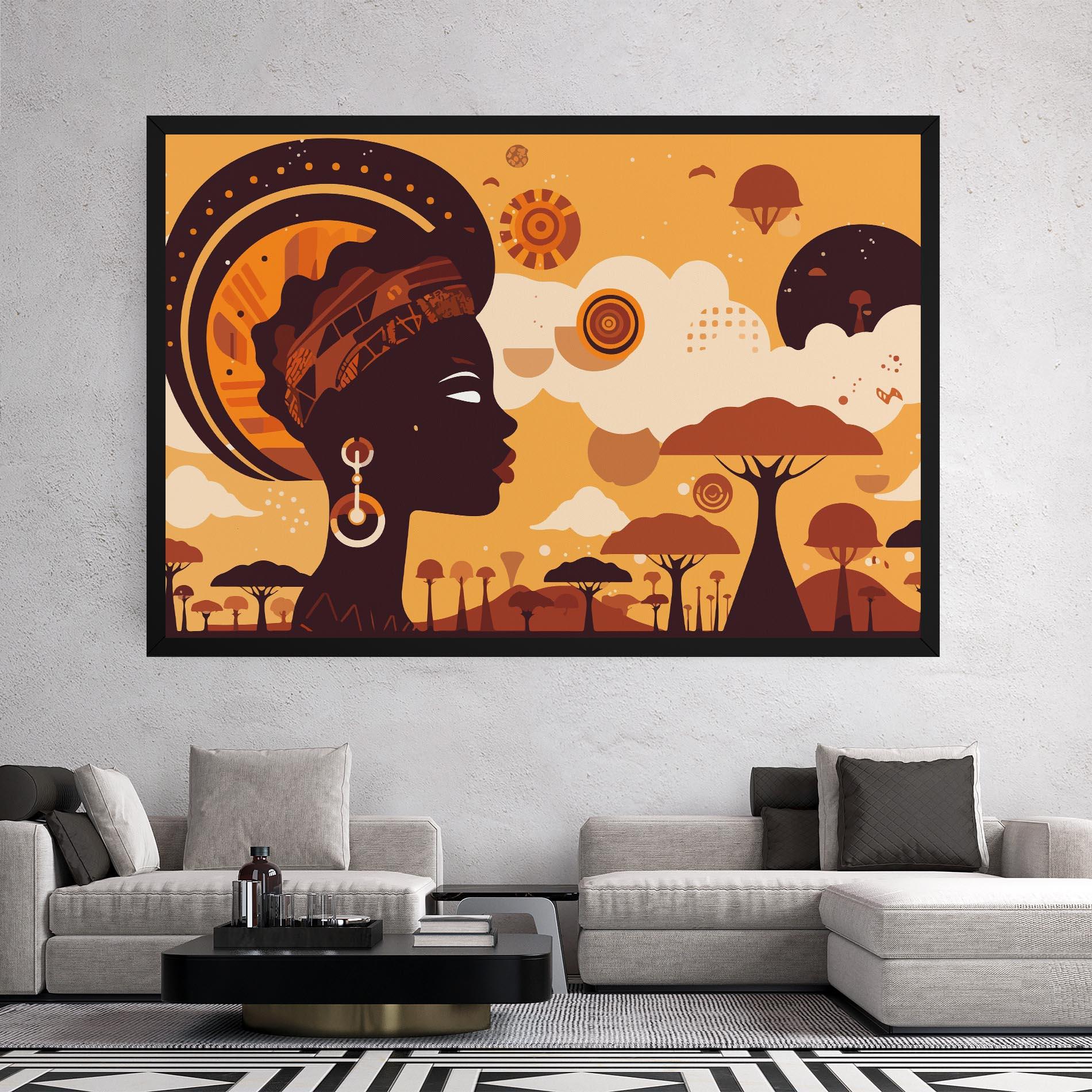 Vászonkép African Art mockup 2