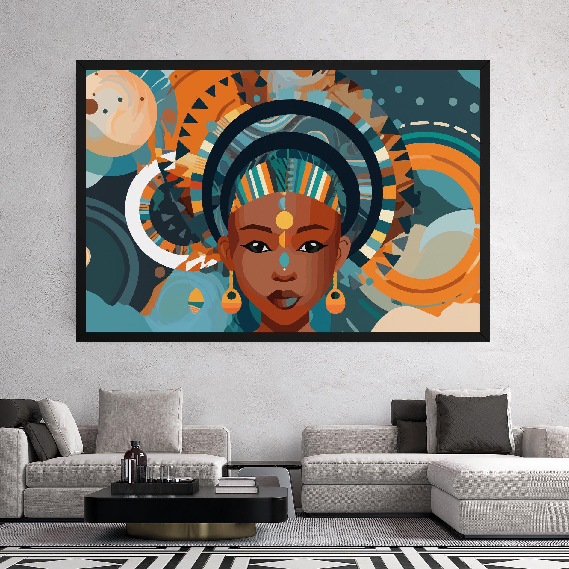 Vászonkép African Colorful Child mockup 2