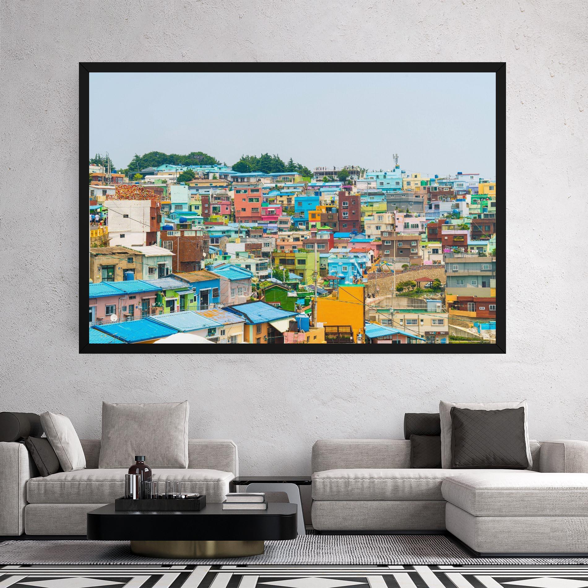 Vászonkép Gamcheon Culture mockup 2