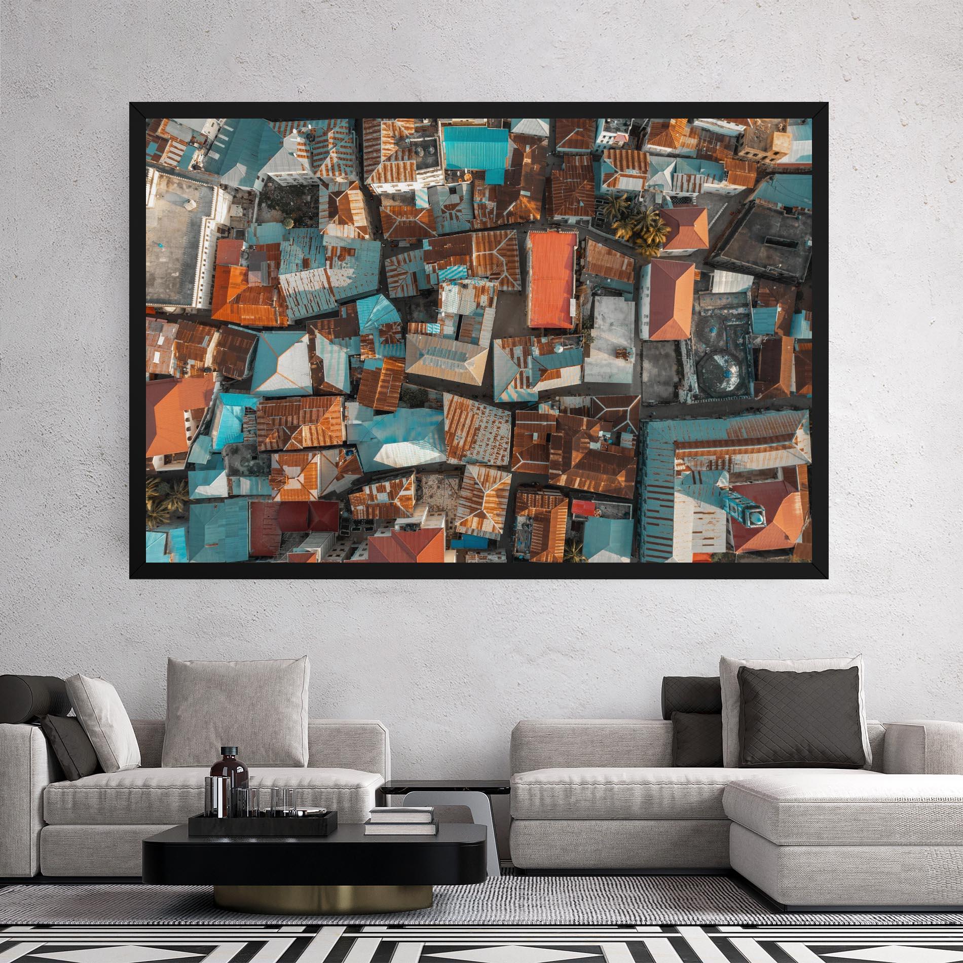 Vászonkép Island Tanzania mockup 2