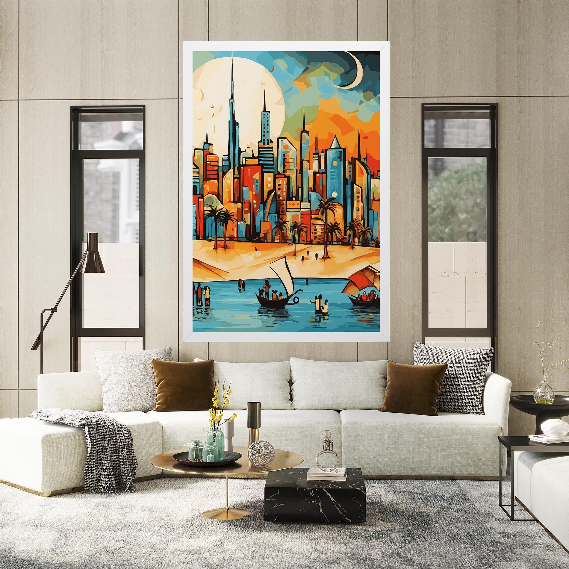 Vászonkép African Moon mockup 2