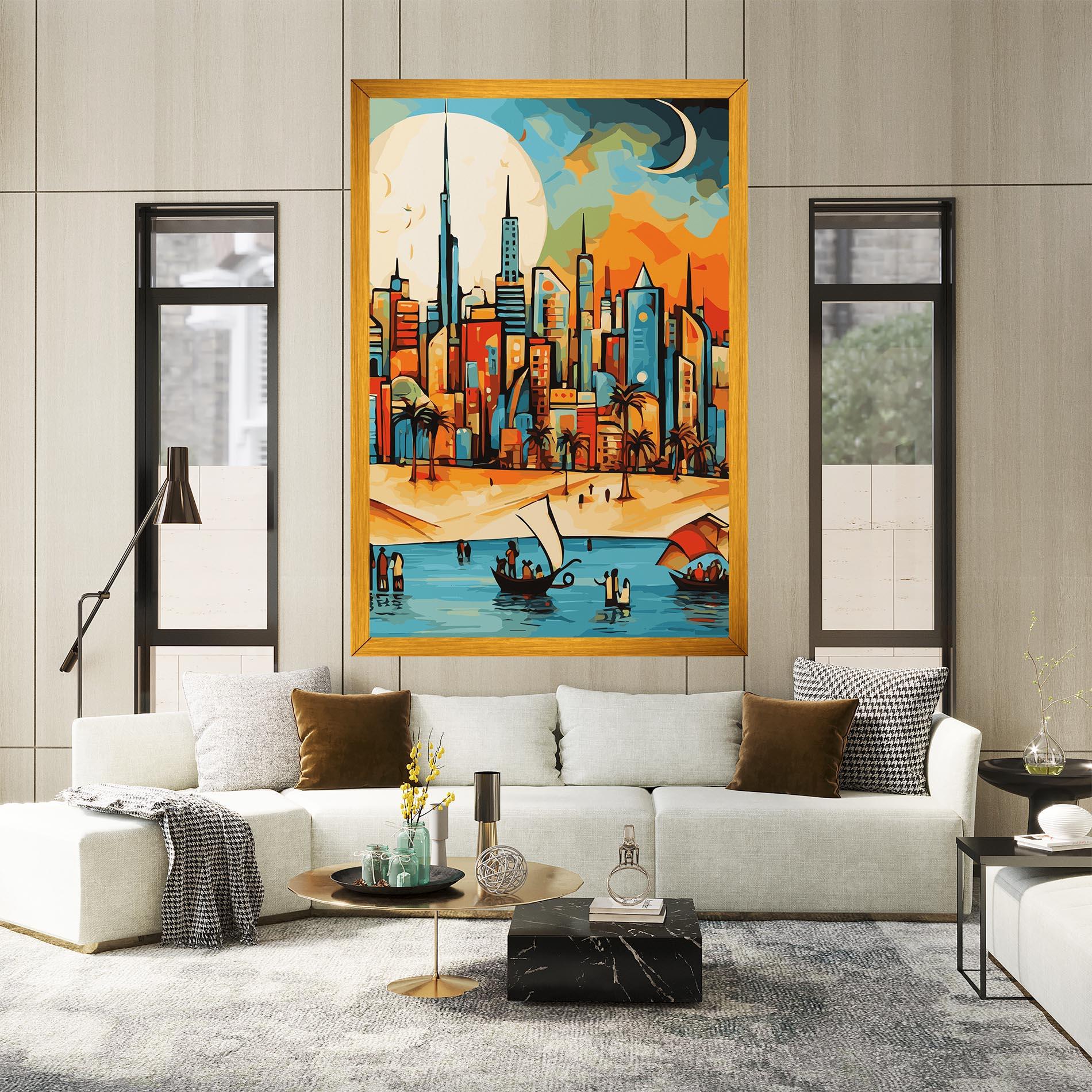 Vászonkép African Moon mockup 2