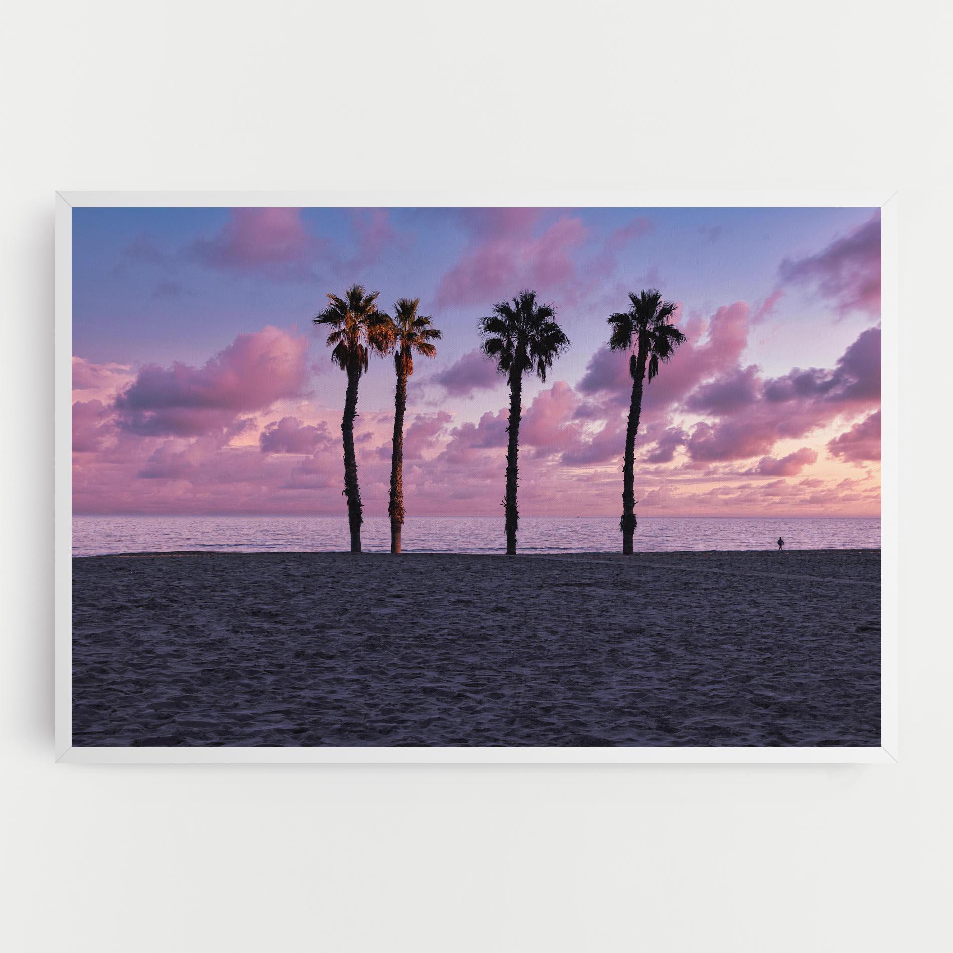 Vászonkép Palm Trees Beach mockup 0