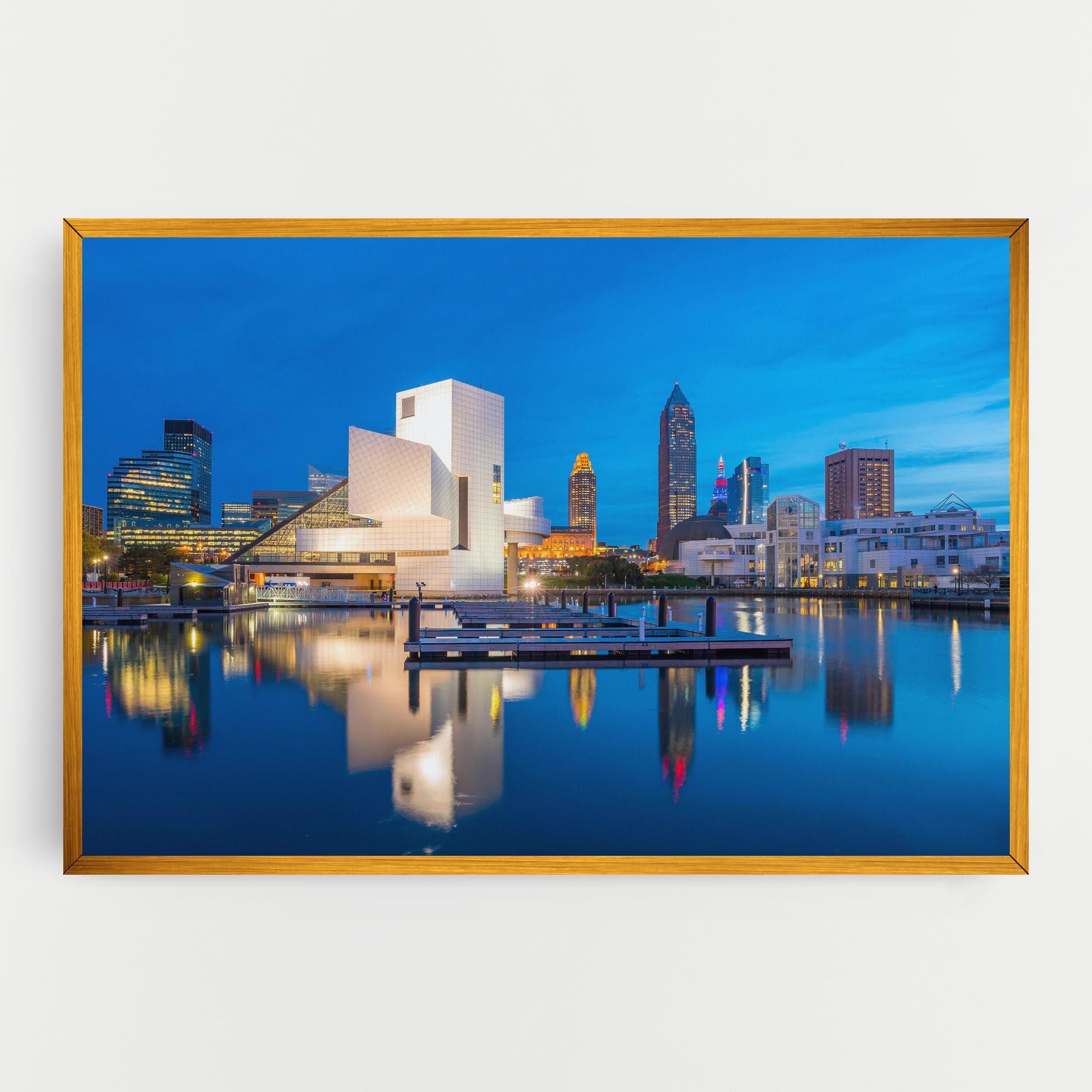 Vászonkép Lakefront Ohio Usa mockup 0