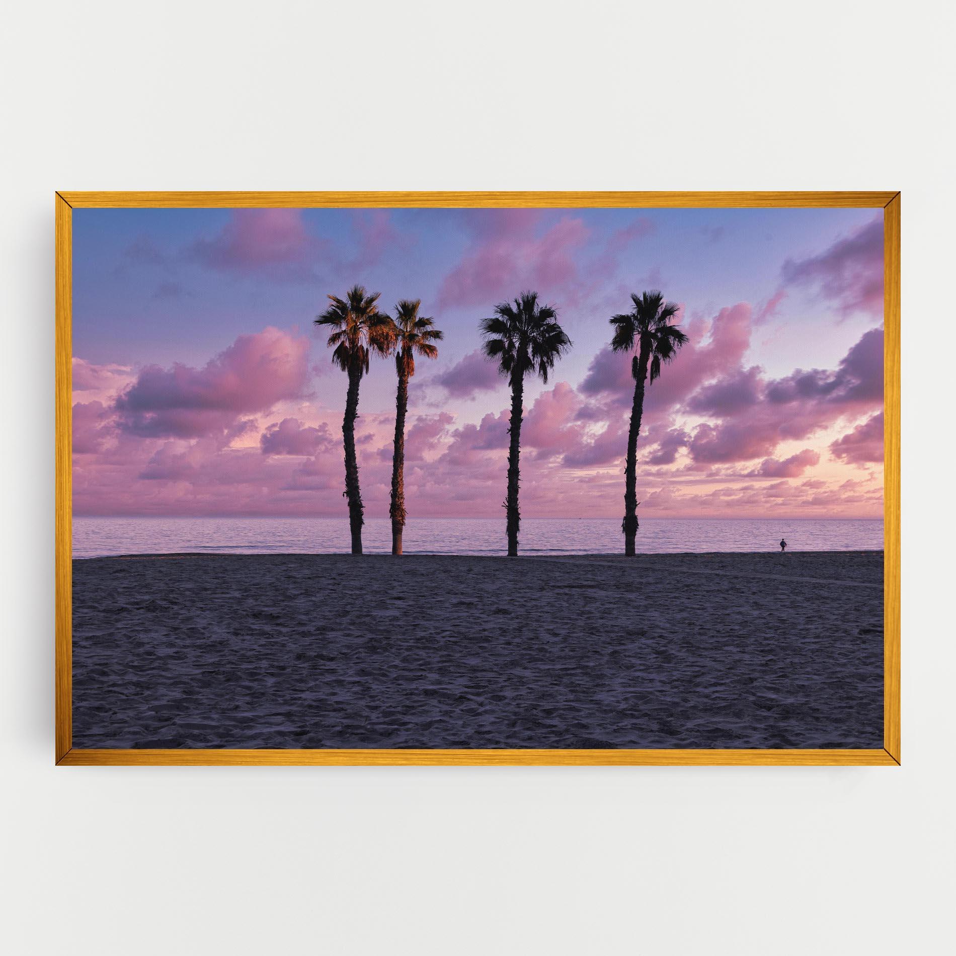 Vászonkép Palm Trees Beach mockup 0