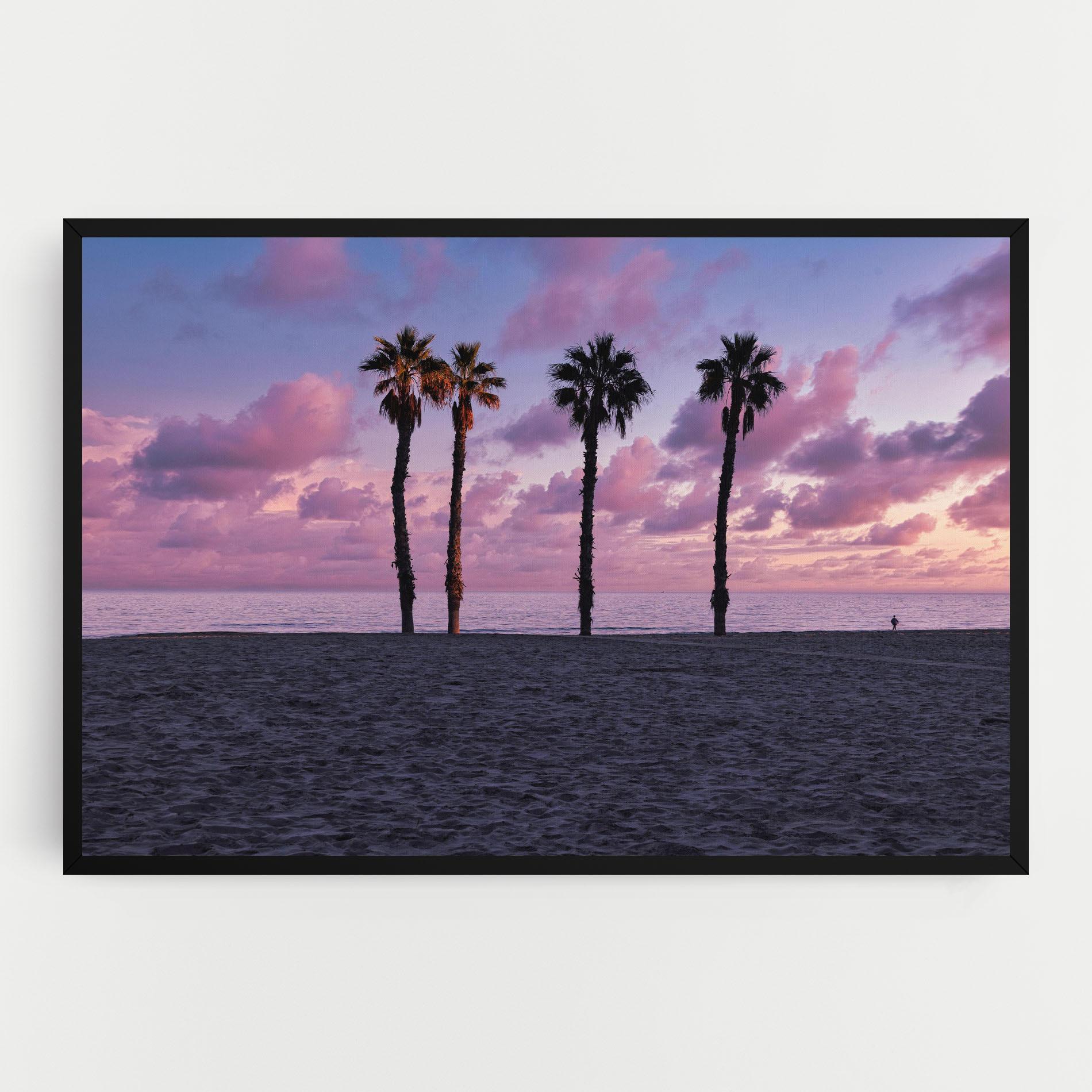 Vászonkép Palm Trees Beach mockup 0