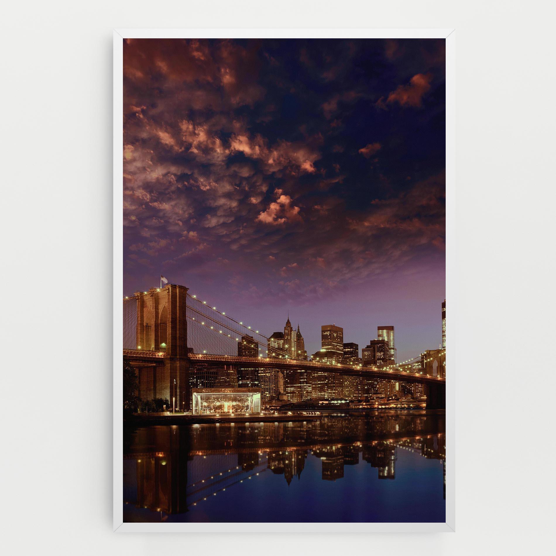 Vászonkép Sunset New York mockup 0
