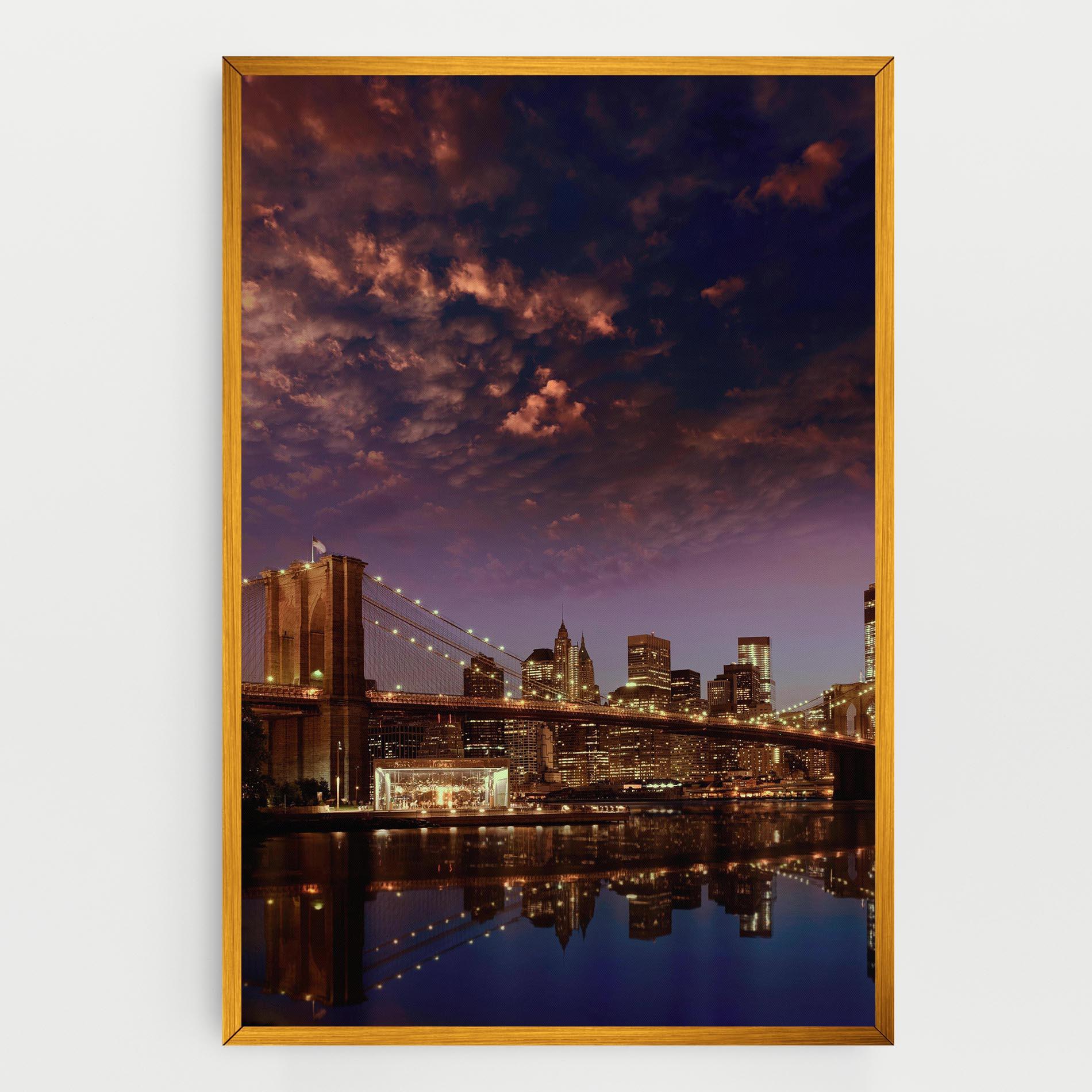 Vászonkép Sunset New York mockup 0