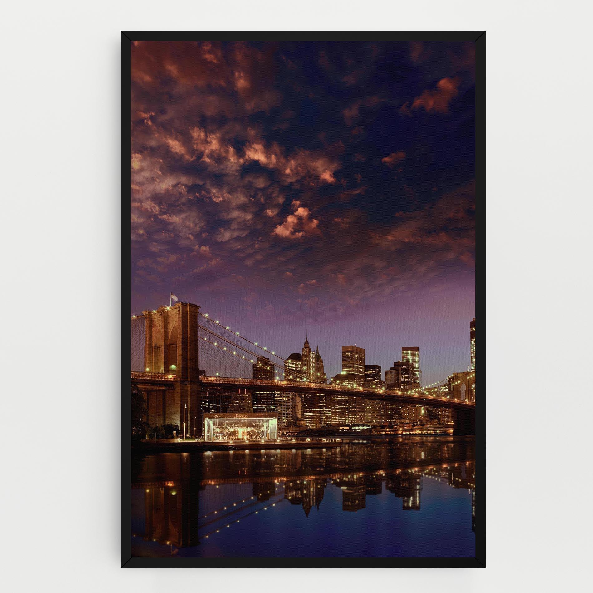 Vászonkép Sunset New York mockup 0