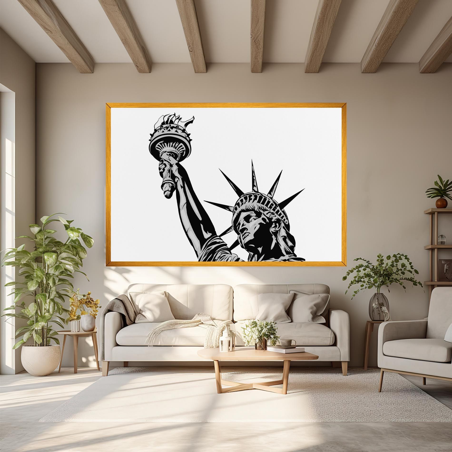 Liberty Statue Head mockup 6