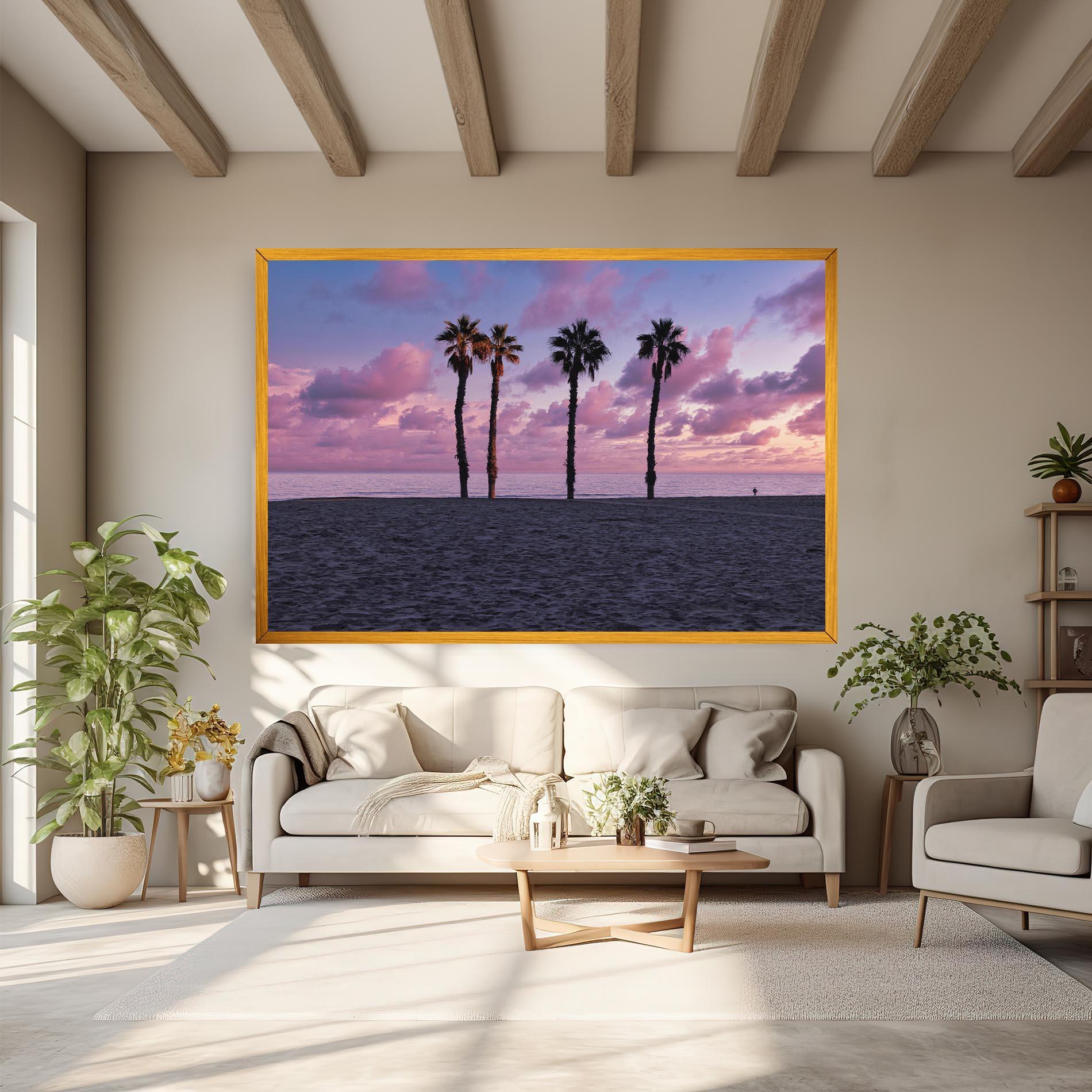 Vászonkép Palm Trees Beach mockup 6