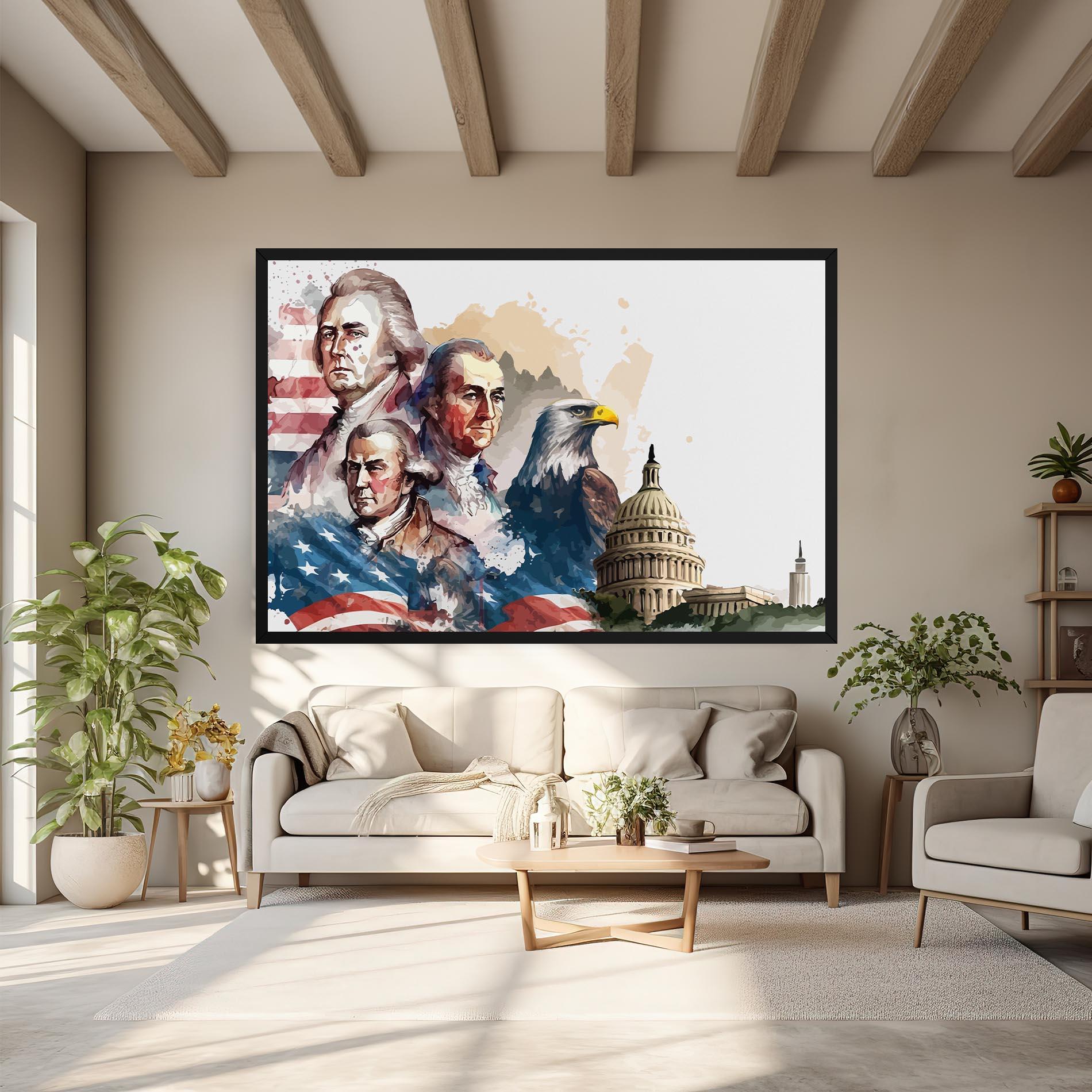 Vászonkép American Flag Art mockup 6