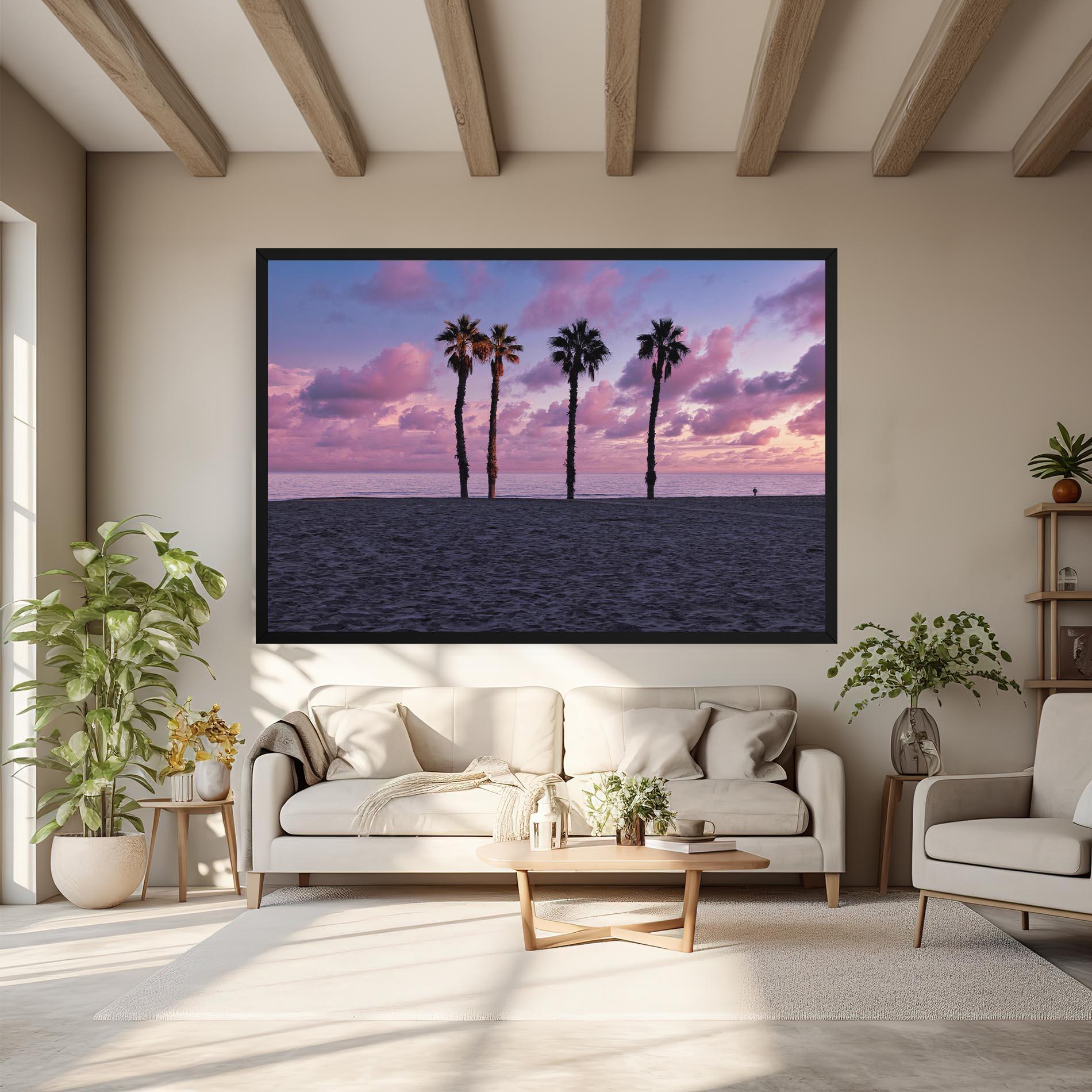 Vászonkép Palm Trees Beach mockup 6