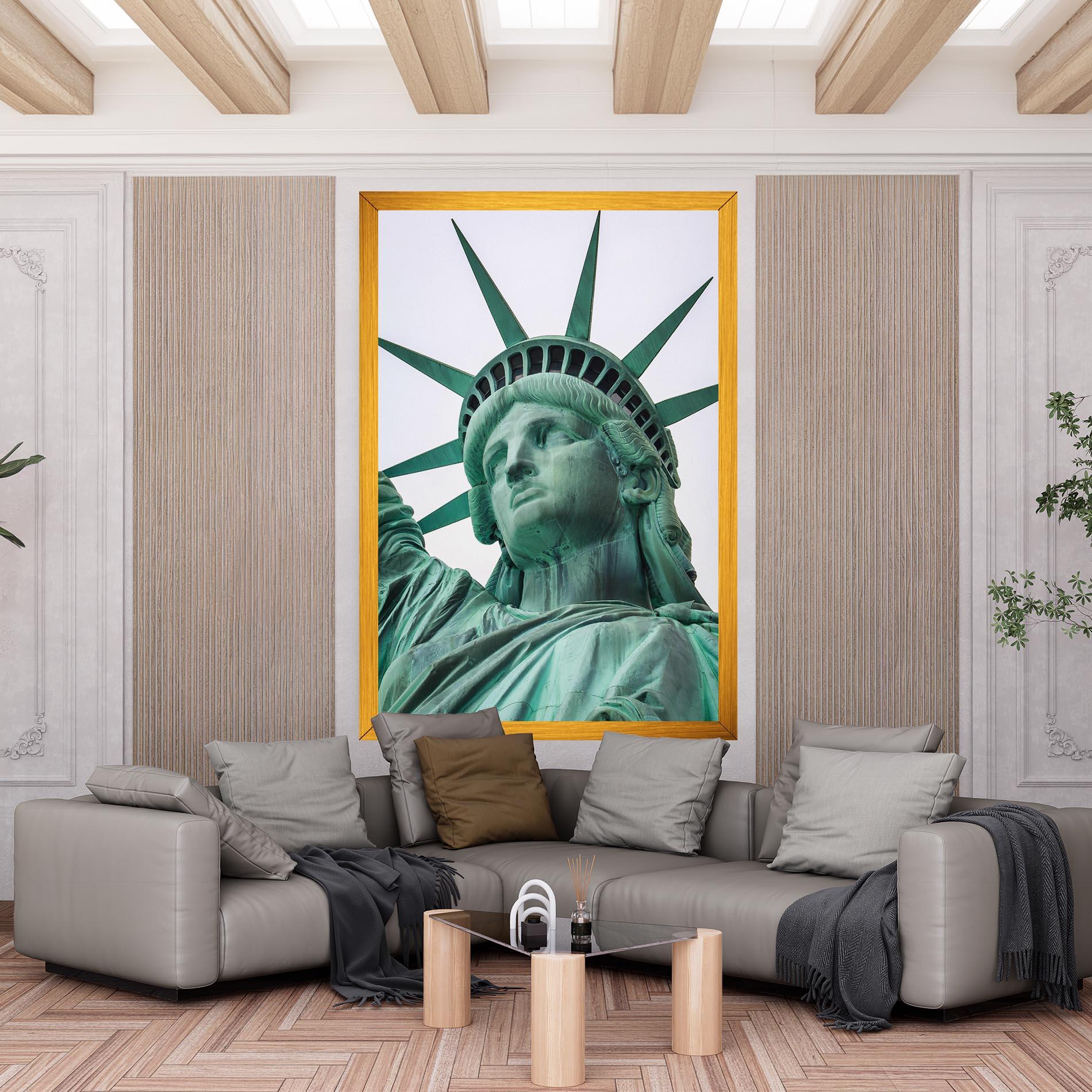 Vászonkép Statue Of Liberty Head mockup 6