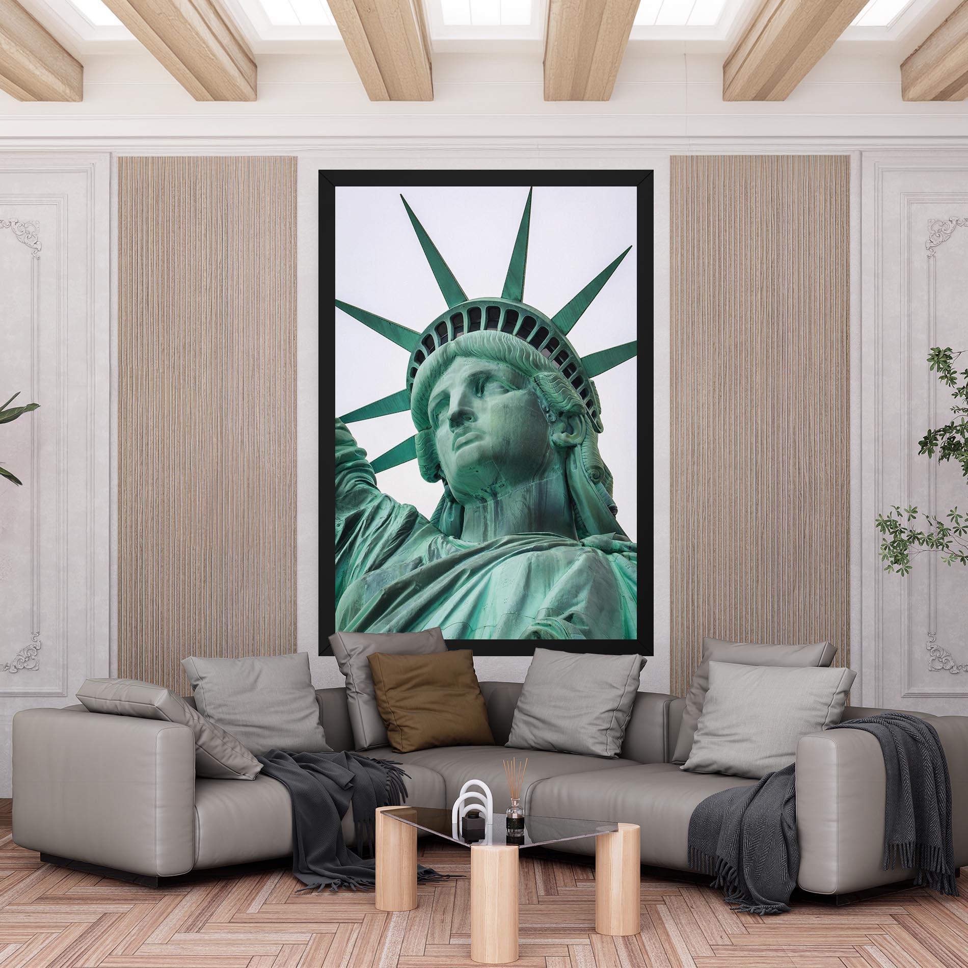 Vászonkép Statue Of Liberty Head mockup 6
