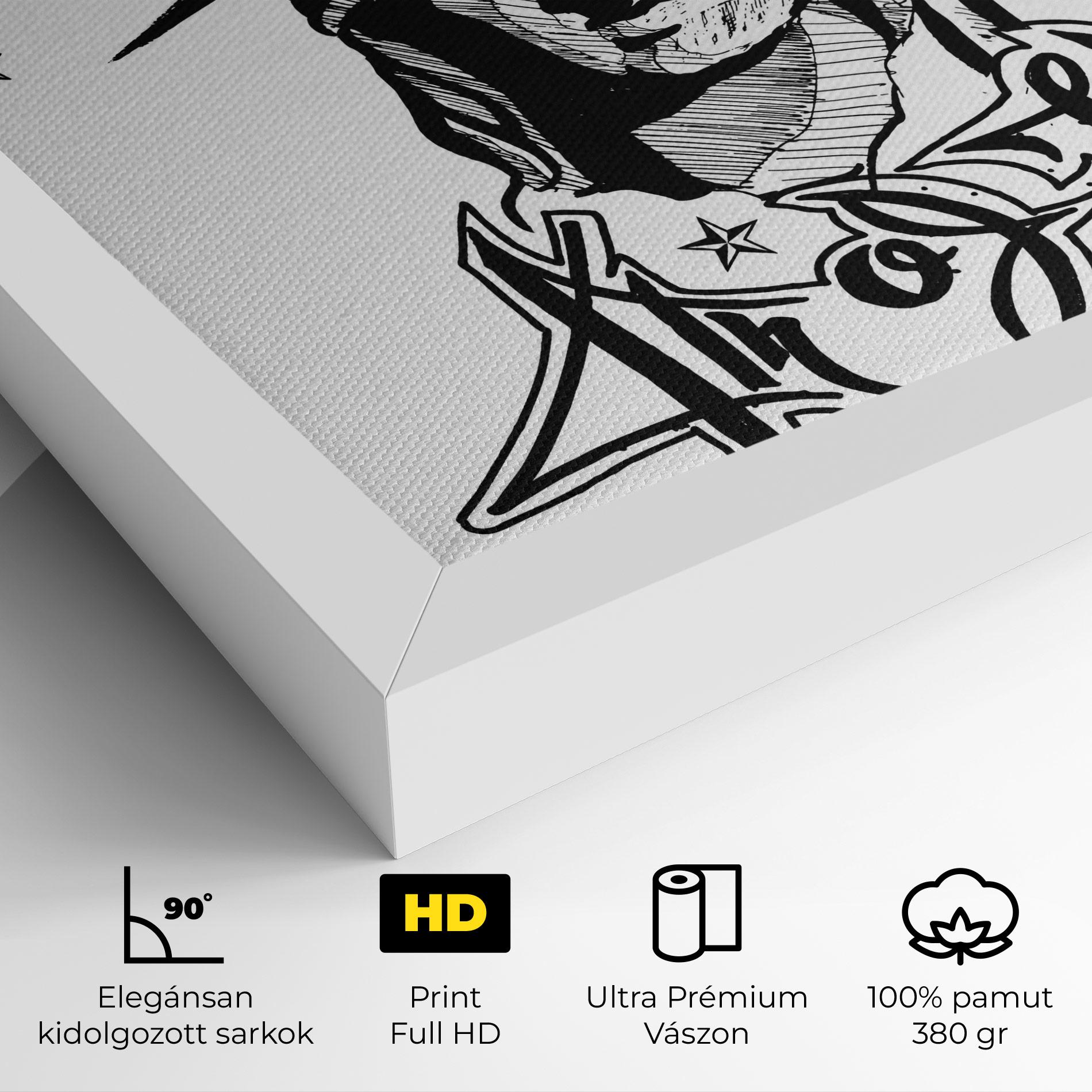 Vászonkép Head Of Liberty Statue mockup 4