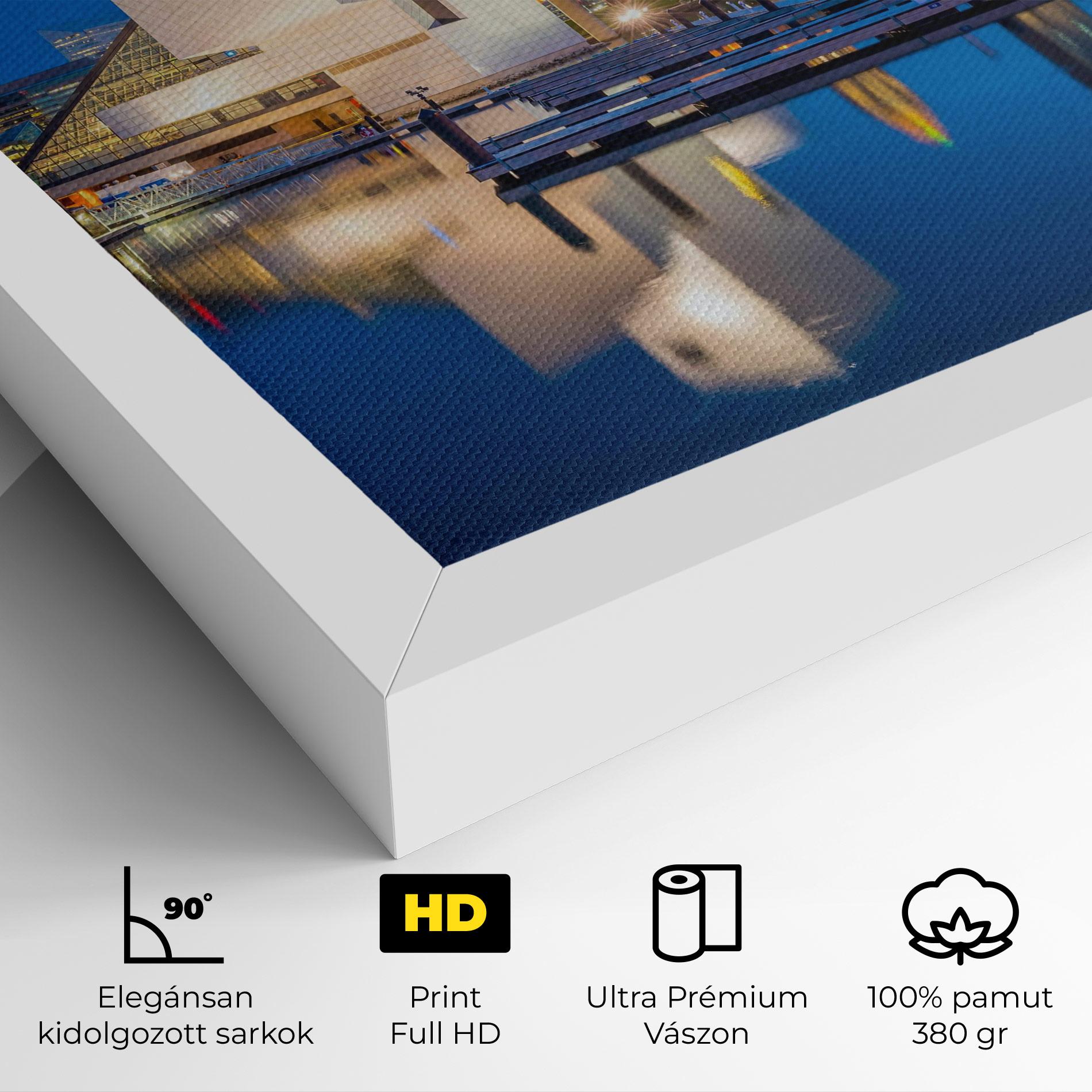 Vászonkép Lakefront Ohio Usa mockup 4