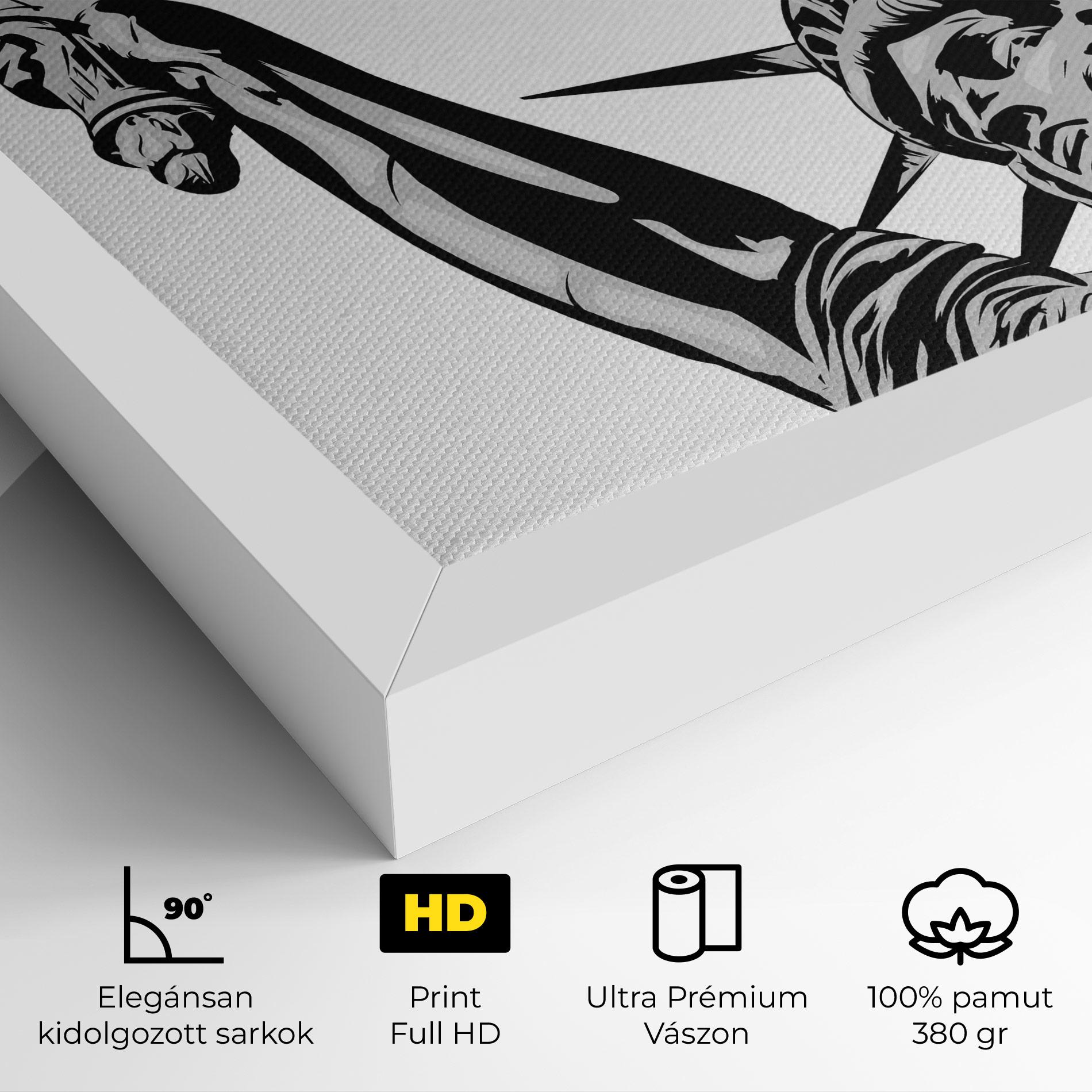 Vászonkép Liberty Statue Head mockup 4