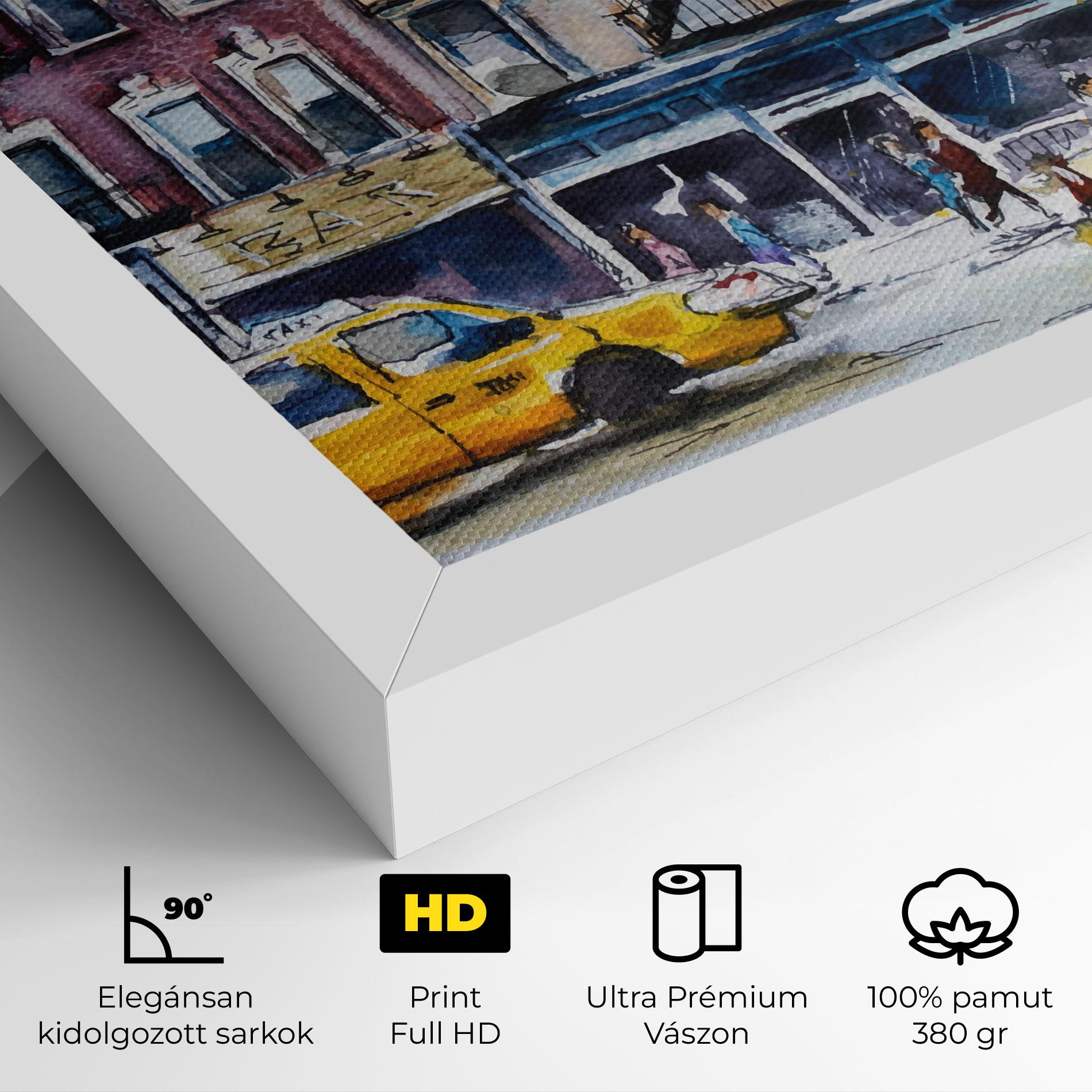 Vászonkép Newyork Taxi mockup 4