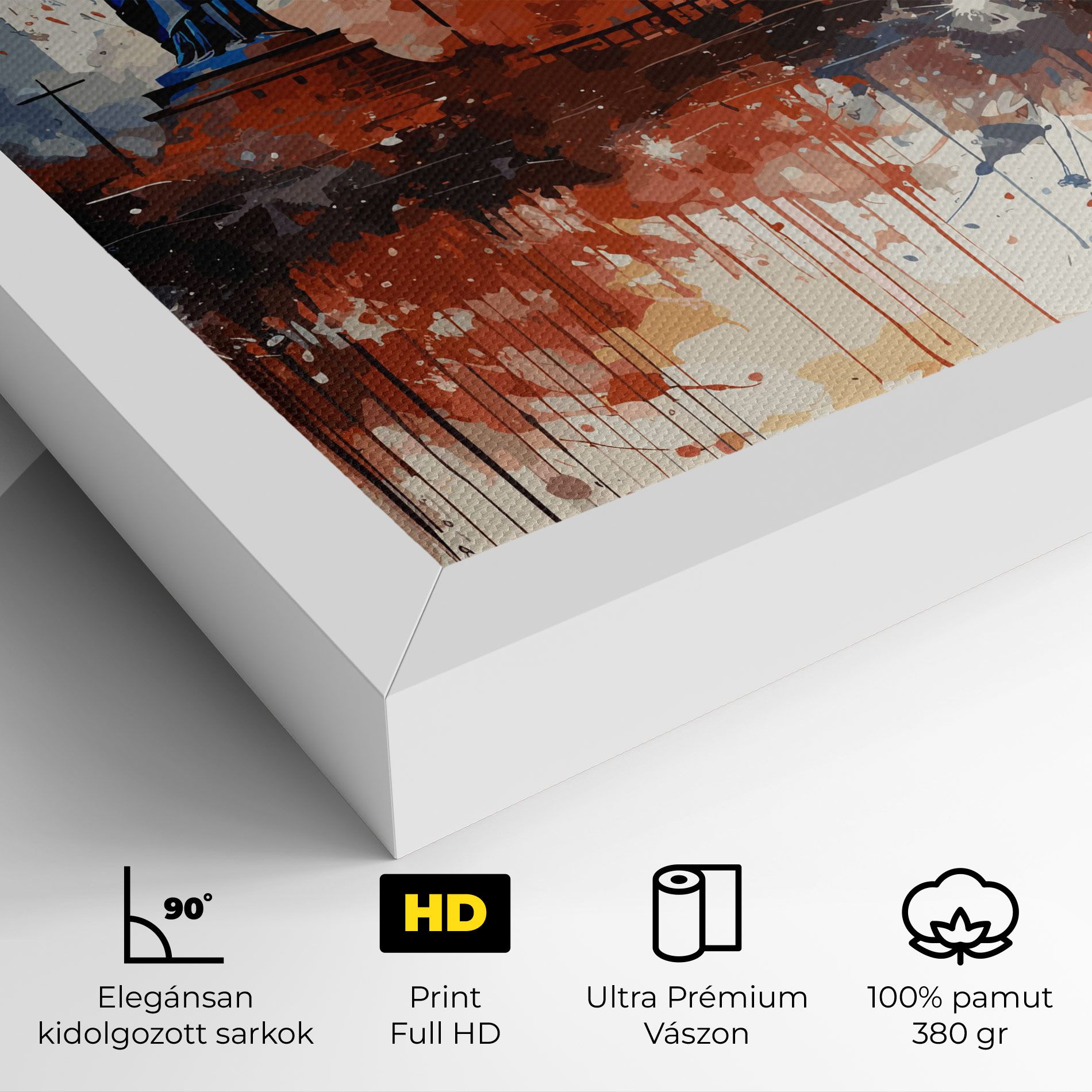 Red Blue Liberty Statue mockup 4