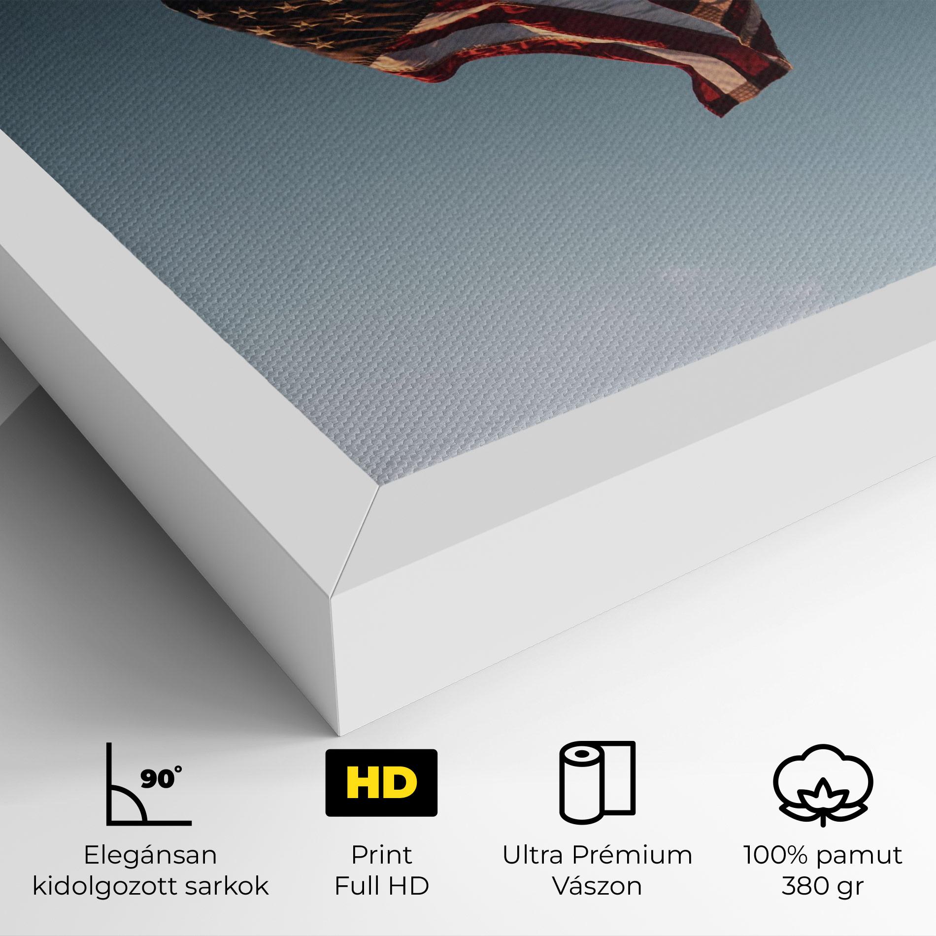 Vászonkép Usa Flag mockup 4