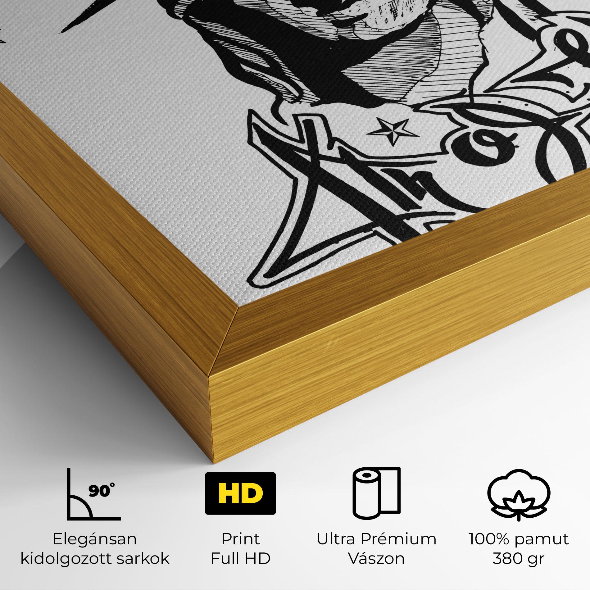 Vászonkép Head Of Liberty Statue mockup 4