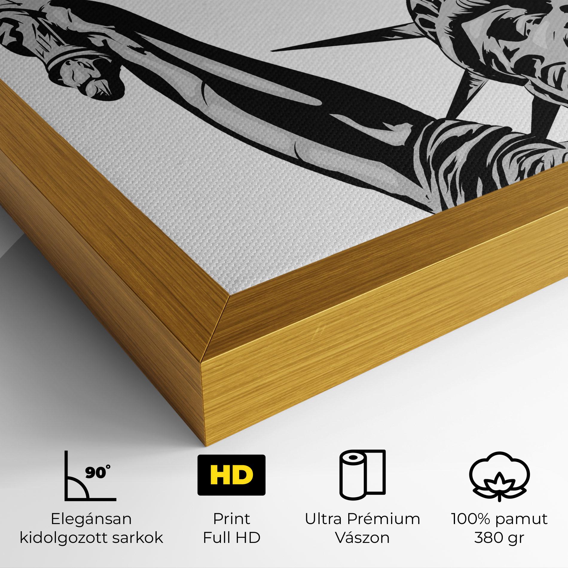 Vászonkép Liberty Statue Head mockup 4