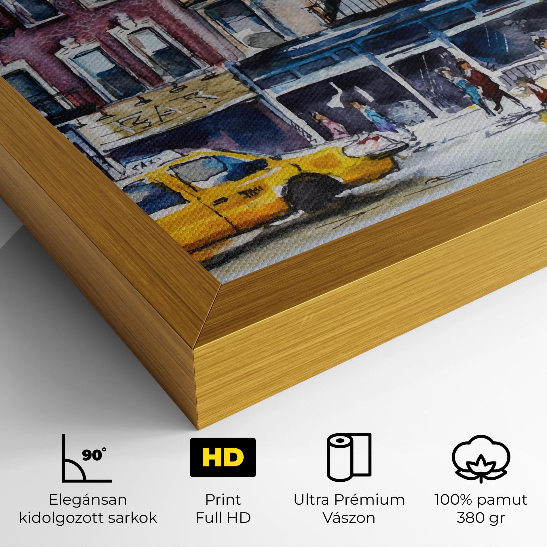 Vászonkép Newyork Taxi mockup 4