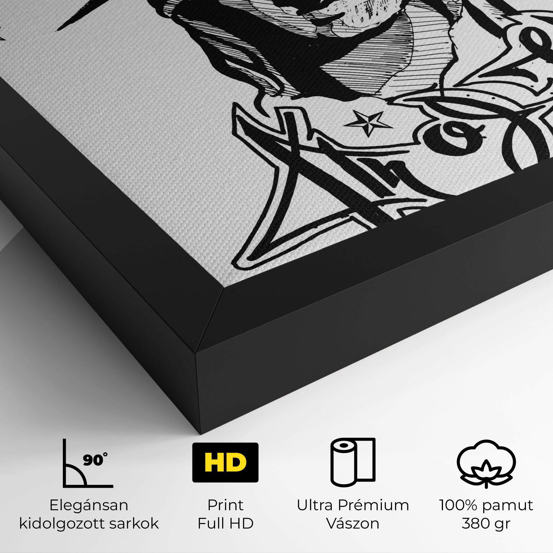 Vászonkép Head Of Liberty Statue mockup 4