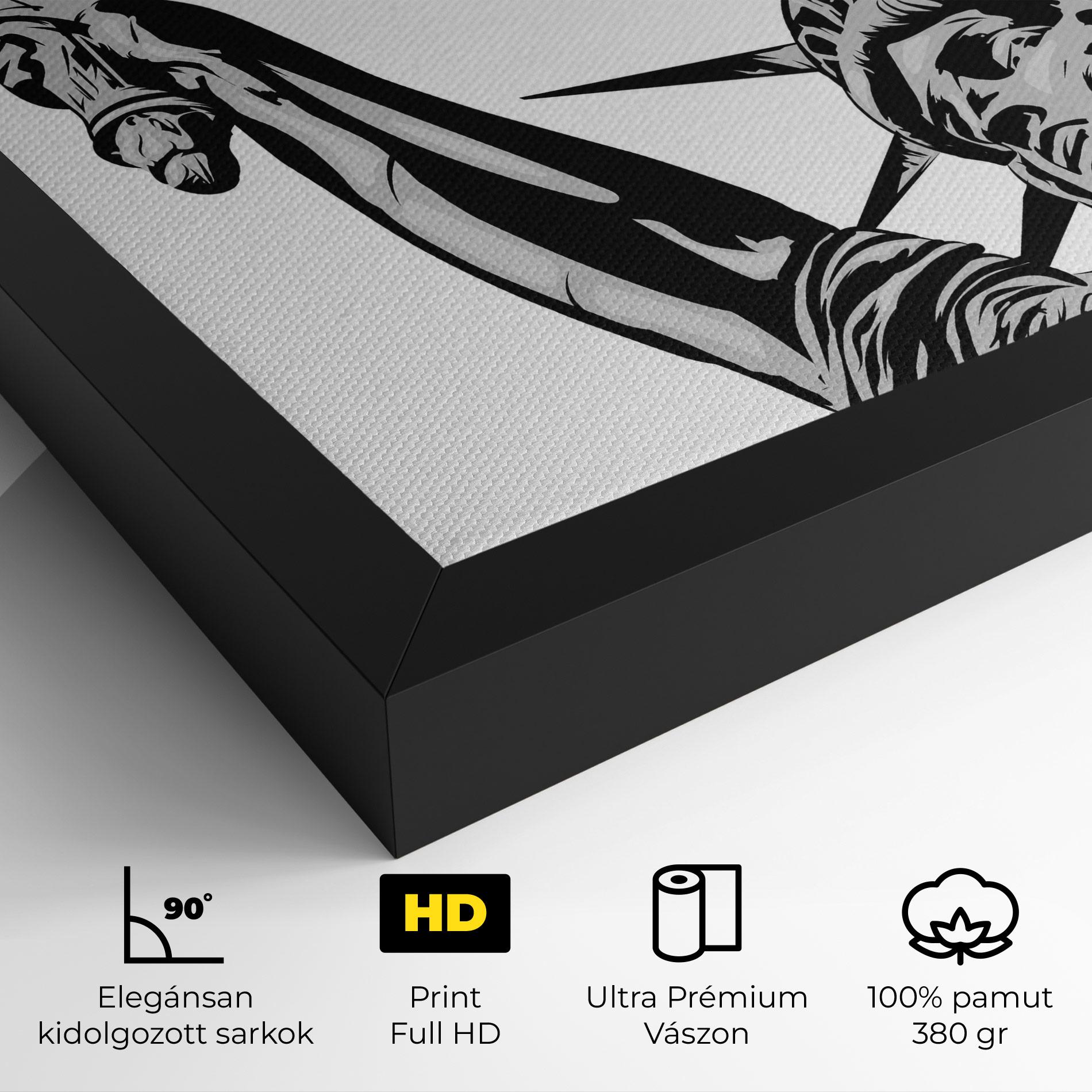 Vászonkép Liberty Statue Head mockup 4