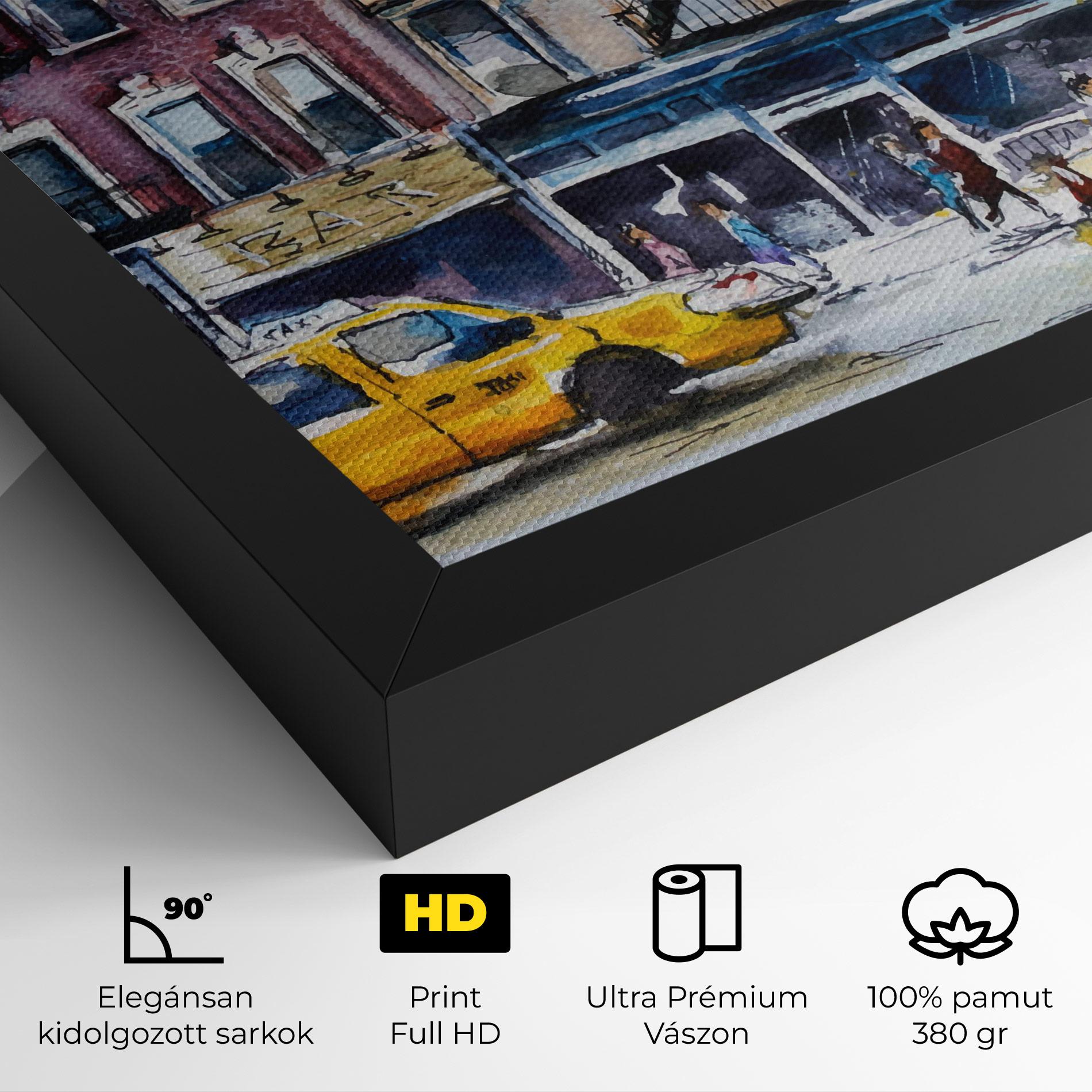 Vászonkép Newyork Taxi mockup 4
