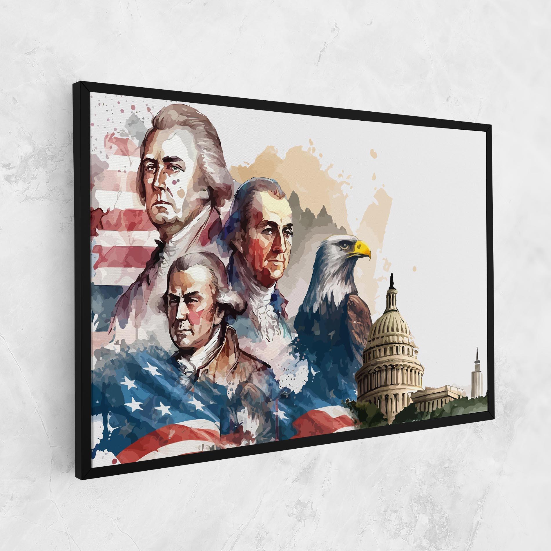 Vászonkép American Flag Art mockup 1