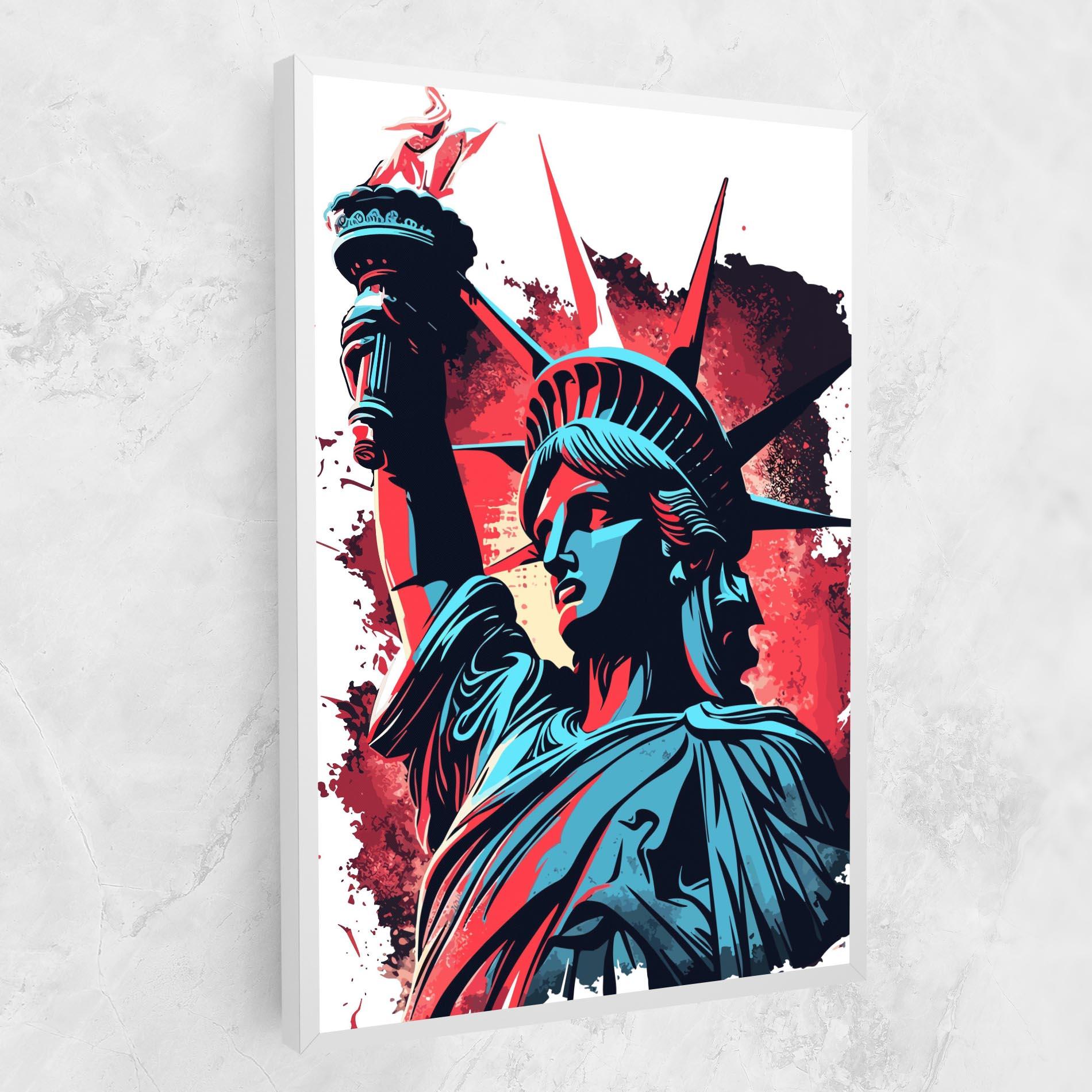 Vászonkép Liberty Statue Art mockup 1