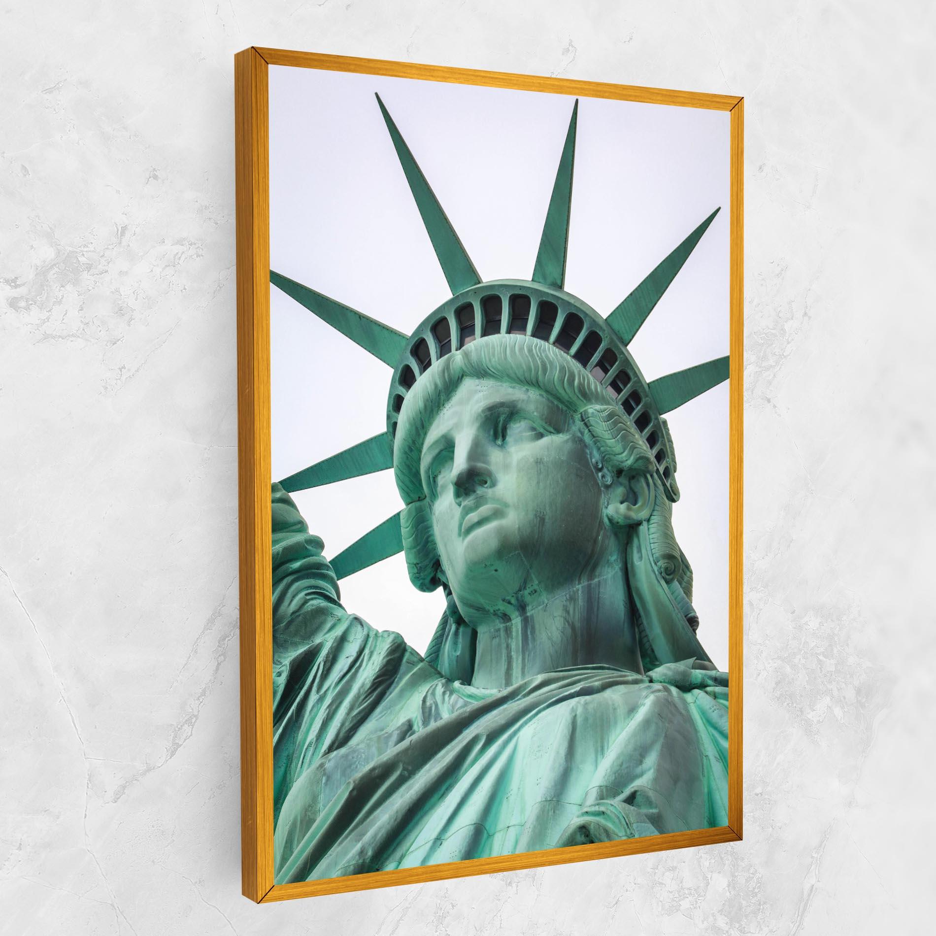 Vászonkép Statue Of Liberty Head mockup 1